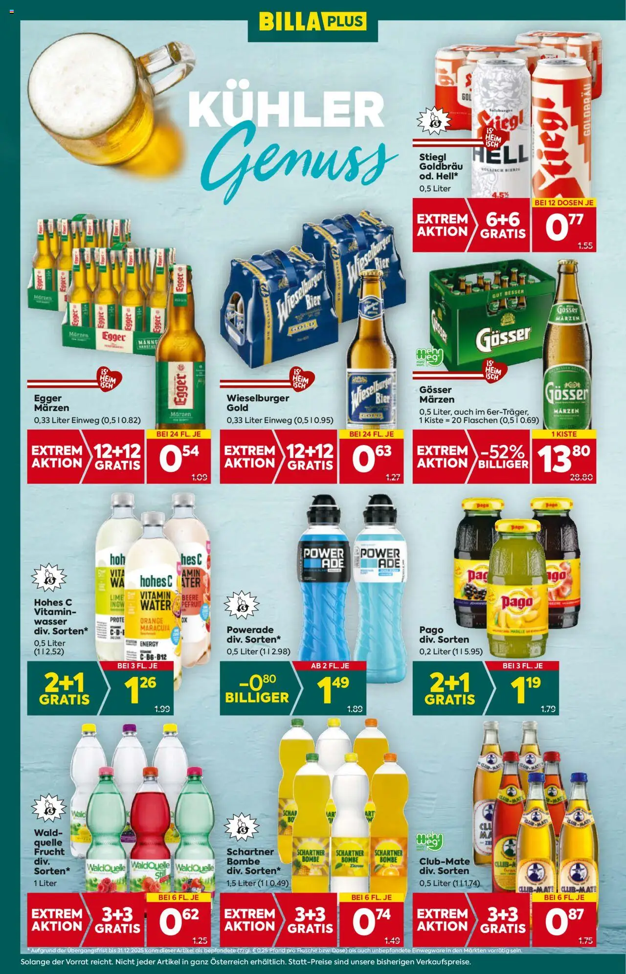 Billa Plus Flugblatt - Wien gültig ab 28.08.2025 | Seite: 14 | Produkte: Wasser, Zitrone, Bier