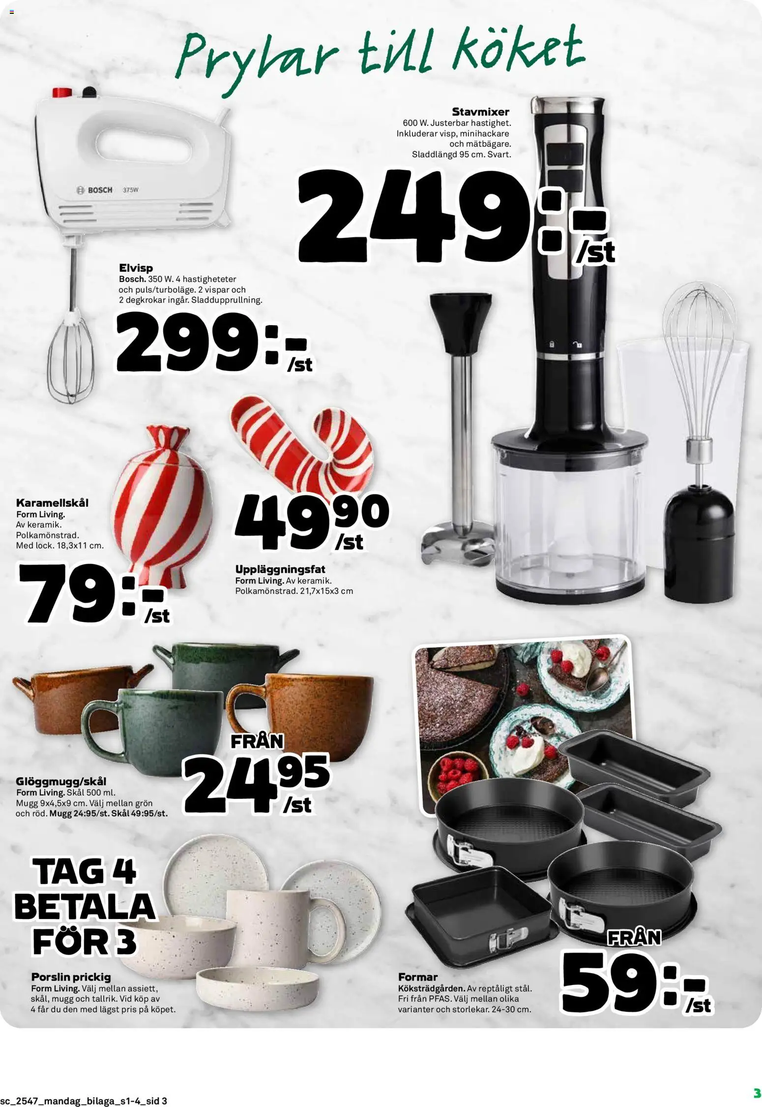Stora Coop reklamblad aktuell från 17.11.2025 | Sida: 3 | Produkter: Stavmixer, Elvisp