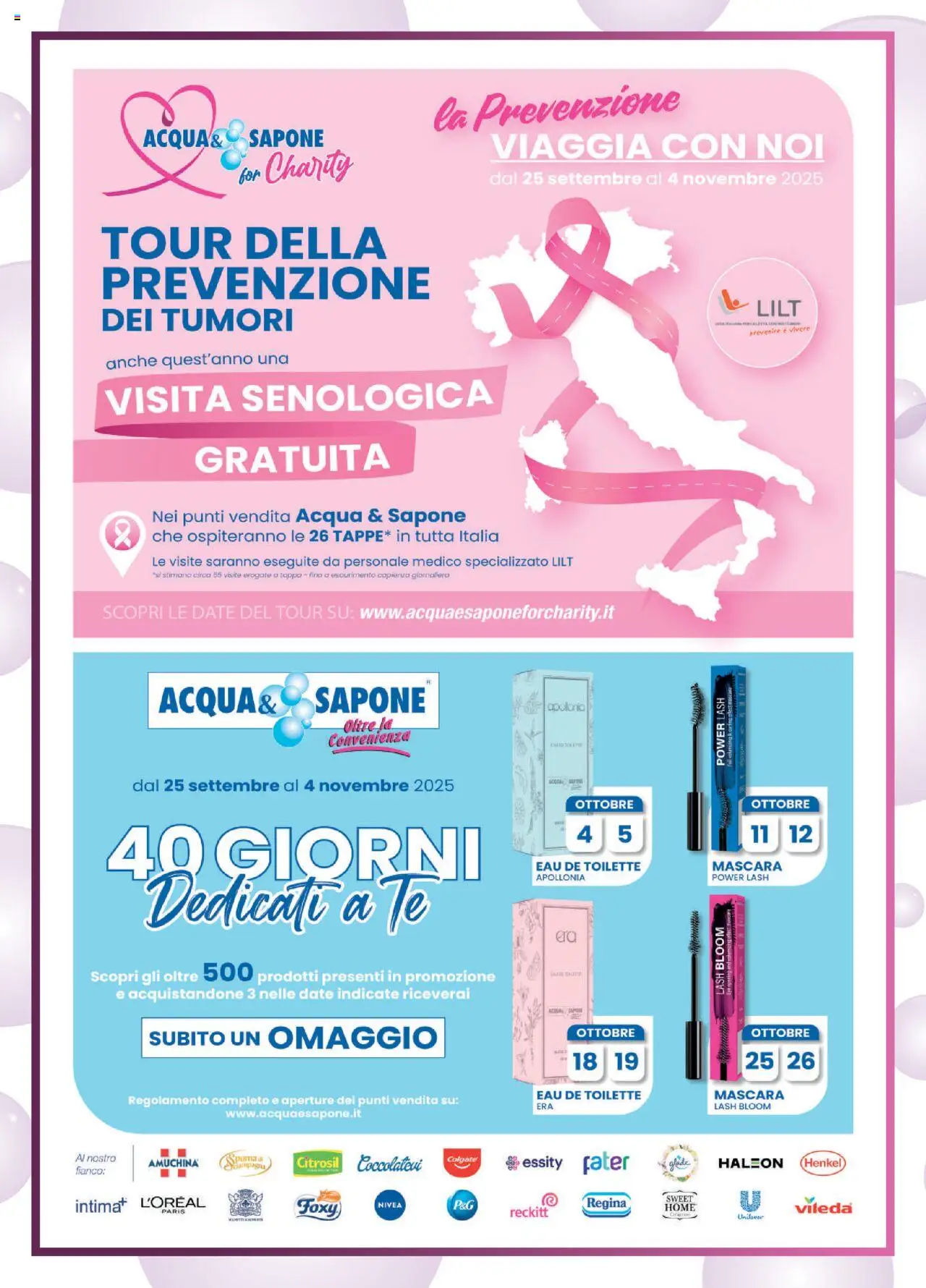 Volantino Acqua e Sapone del 12.10.2025 | Pagina: 18 | Prodotti: Mascara, Sapone, Tè, Acqua