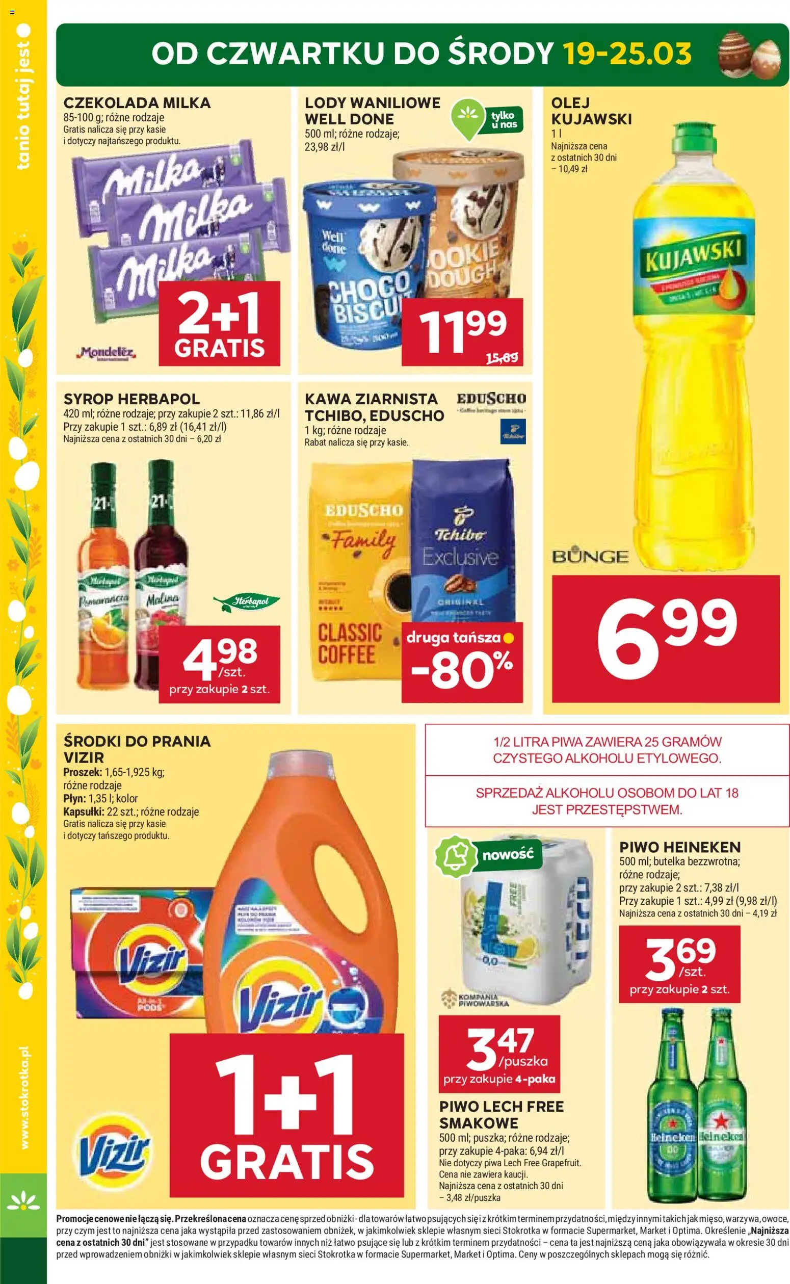 Stokrotka gazetka od 19.03.2026 | Strona: 4 | Produkty: Tchibo exclusive, Tchibo, Czekolada, Piwo