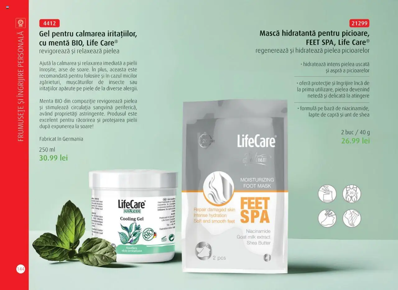 Life Care catalog - Aprilie/Octombrie – valabil de la 01.04.2025 | Pagină: 146 | Produse: Şerit ödül, Pomelo, Lapte, Unt