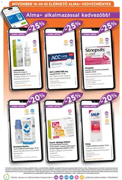 Alma Gyógyszertárak Akciós újság - amely érvényes a következő dátumtól: 01.11.2025 | Oldal: 4 | Termékek: Pezsgőtabletta, Alma