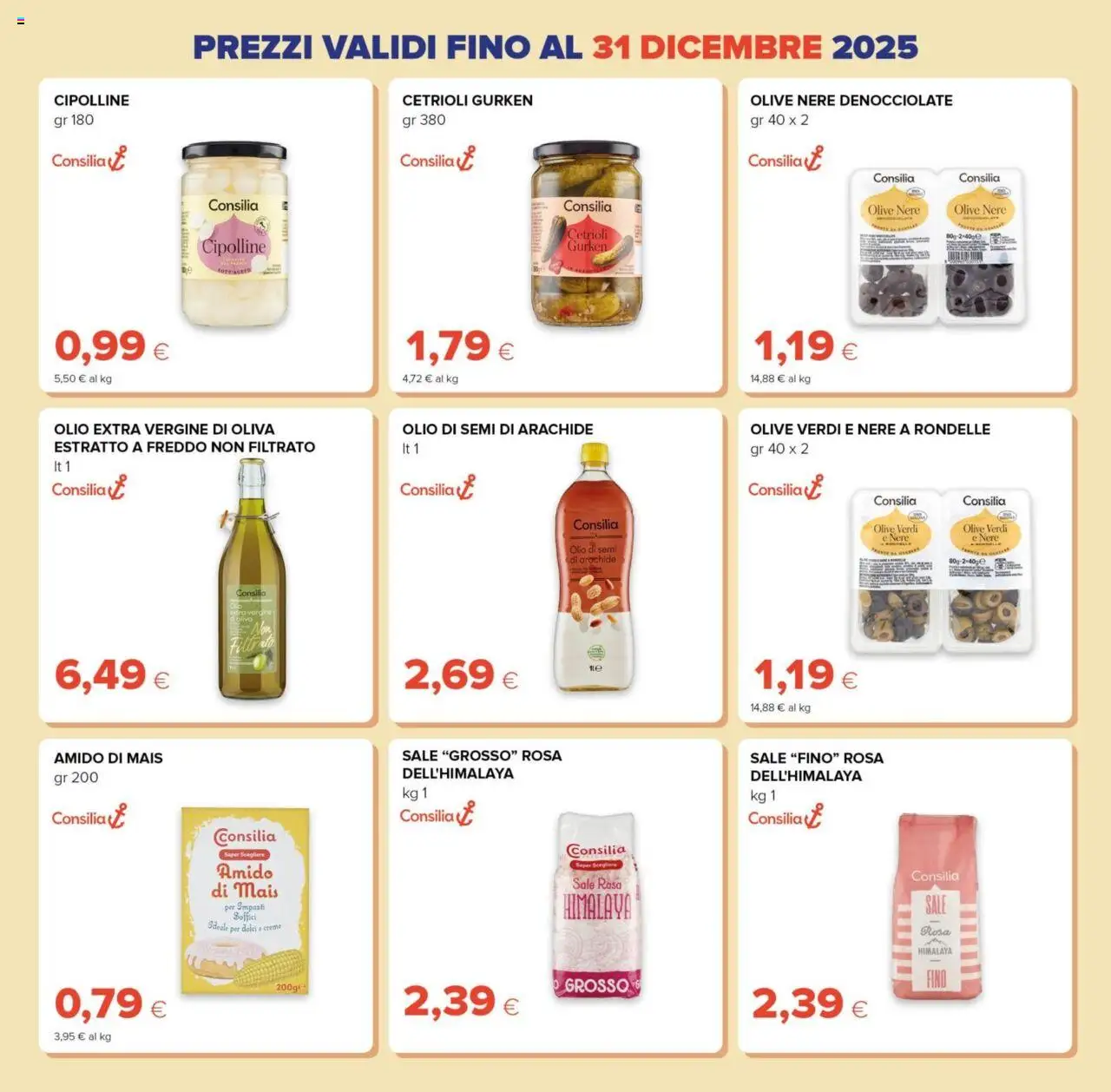 Volantino Oasi del 09.10.2025 | Pagina: 19 | Prodotti: Cetrioli, Olio, Olive, Cipolline