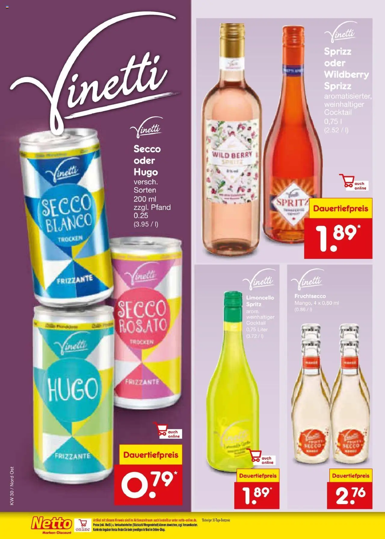 Netto Marken-Discount prospekt Jena-Lobeda	 - gültig ab dem 21.07.2025 | Seite: 28 | Produkte: Fruchtsecco, Limoncello, Hugo