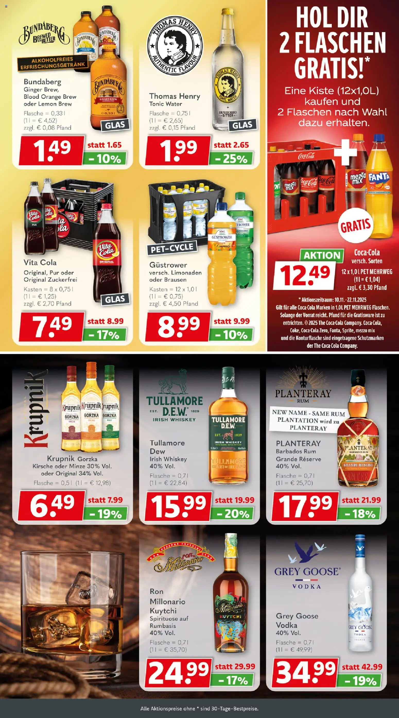 Getränkeland Prospekt 	 – gültig ab 10.11.2025 | Seite: 5 | Produkte: Coca cola, Rum, Vita cola, Whiskey