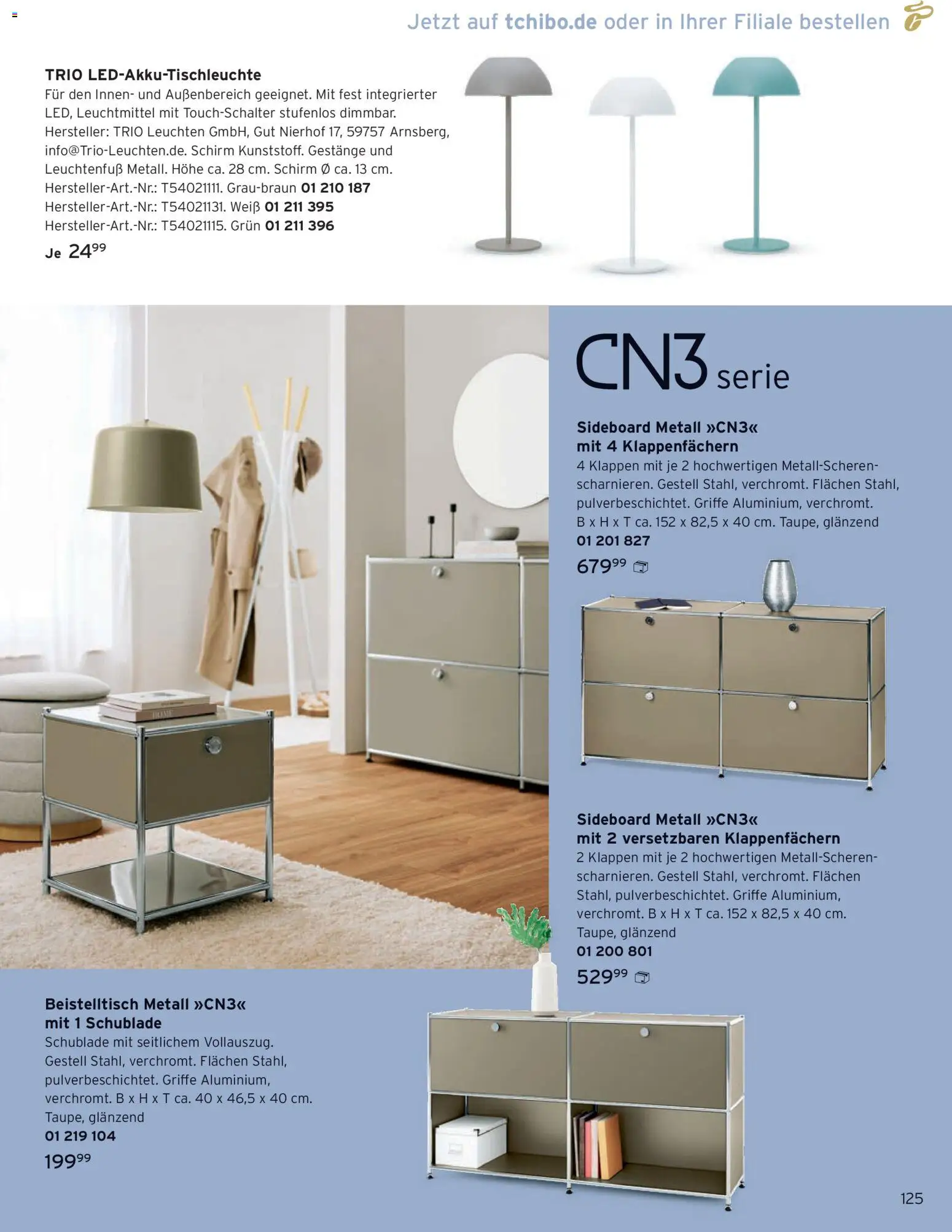 Angebote Tchibo – gültig ab 01.02.2026 | Seite: 125 | Produkte: Sideboard, Beistelltisch