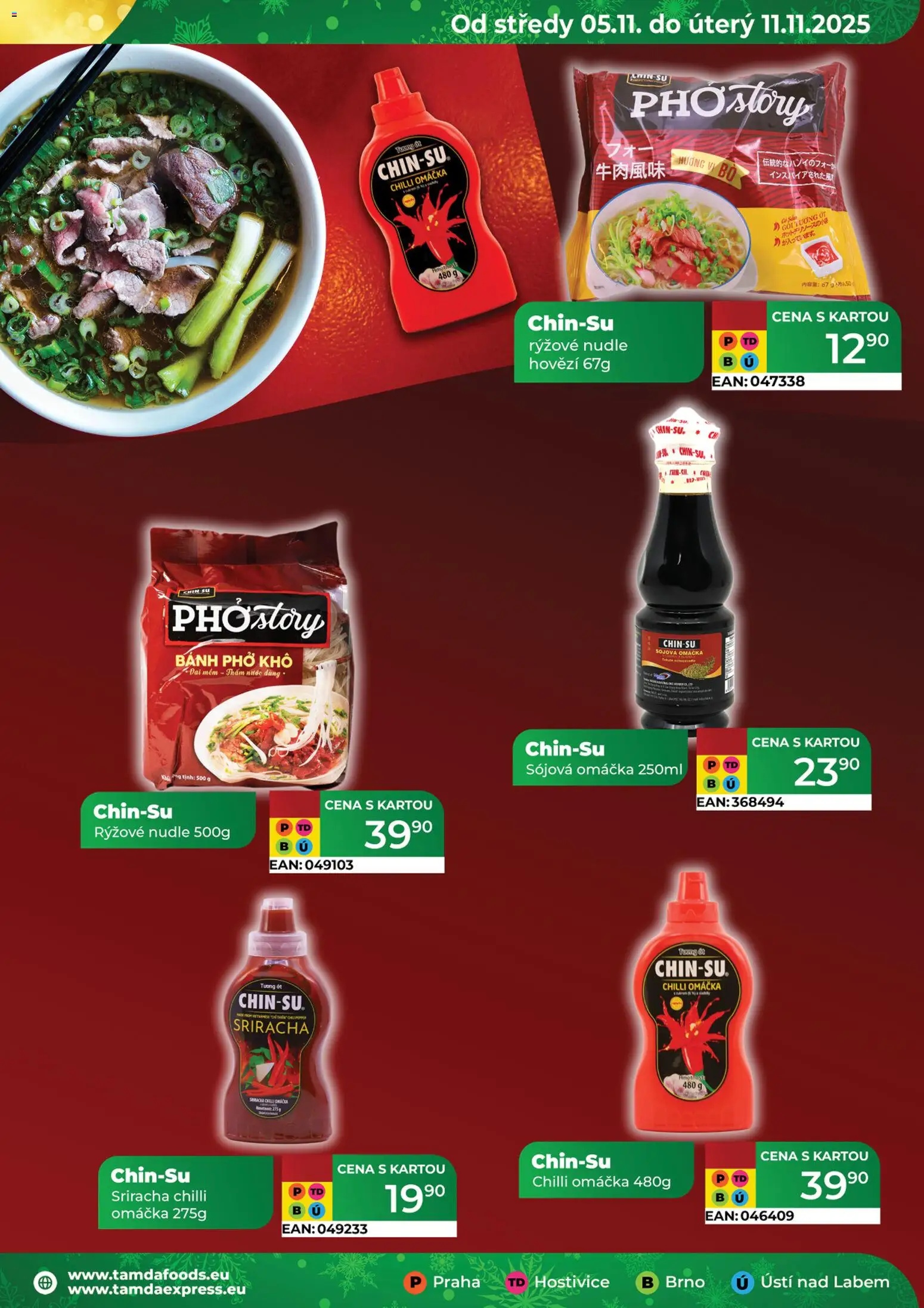 Tamda Foods leták od 05.11.2025 | Strana: 45 | Produkty: Sriracha, Sójová omáčka, Rýžové nudle, Nudle