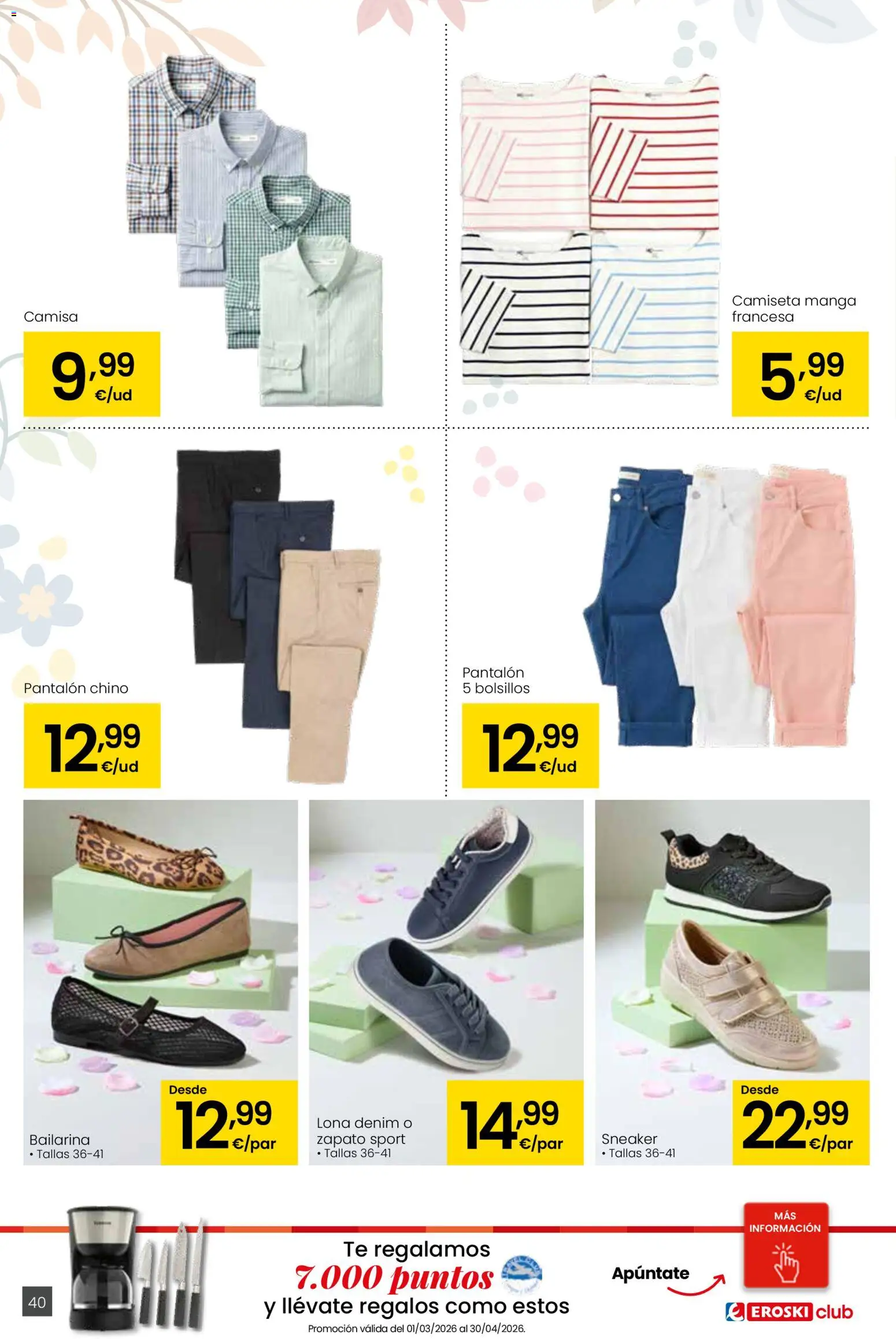 Eroski - Viste tu cesta de primavera  │ válido desde el 12.03.2026 | Página: 40 | Productos: Camisa, Té