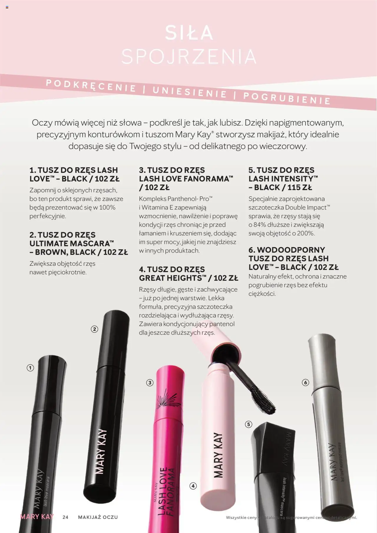 Mary Kay Katalog od 15.10.2025 | Strona: 24 | Produkty: Makijaż, Tusz do rzęs