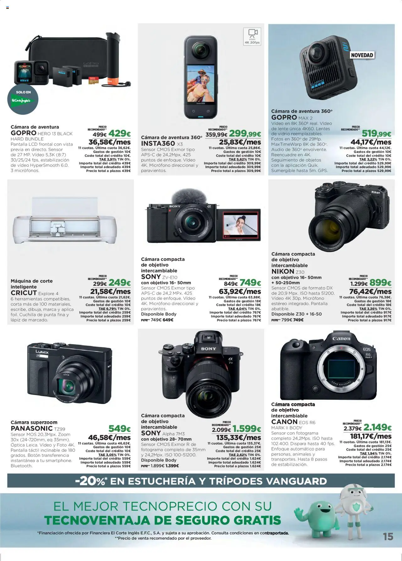 El Corte Inglés ofertas │ válido desde el 06.10.2025 | Página: 15 | Productos: Audio, Cámara, Micrófono, Body