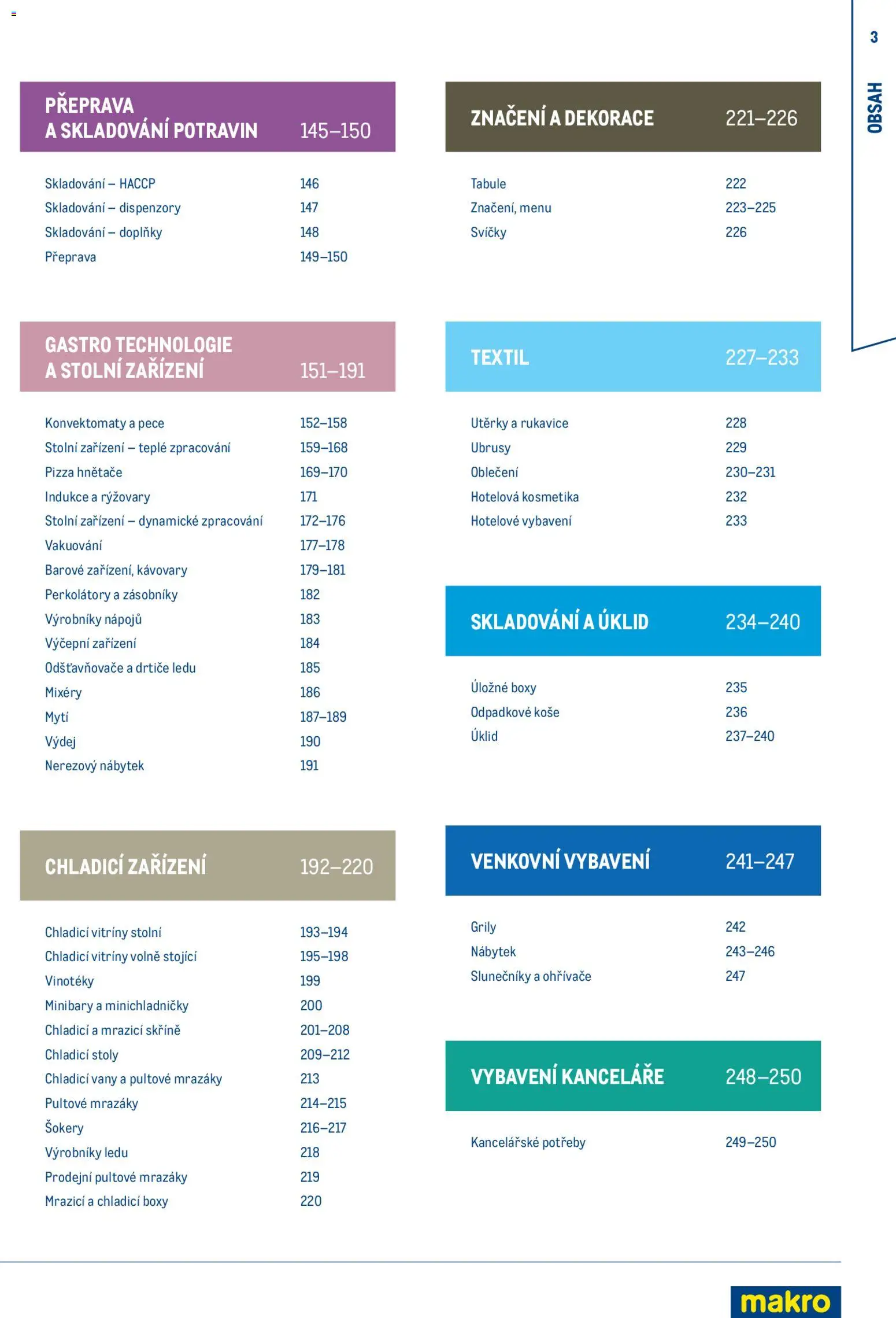 Makro leták - Gastro vybavení a zařízení od 01.02.2026 | Strana: 3 | Produkty: Utěrky, Odpadkové koše, Oblečení, Dekorace
