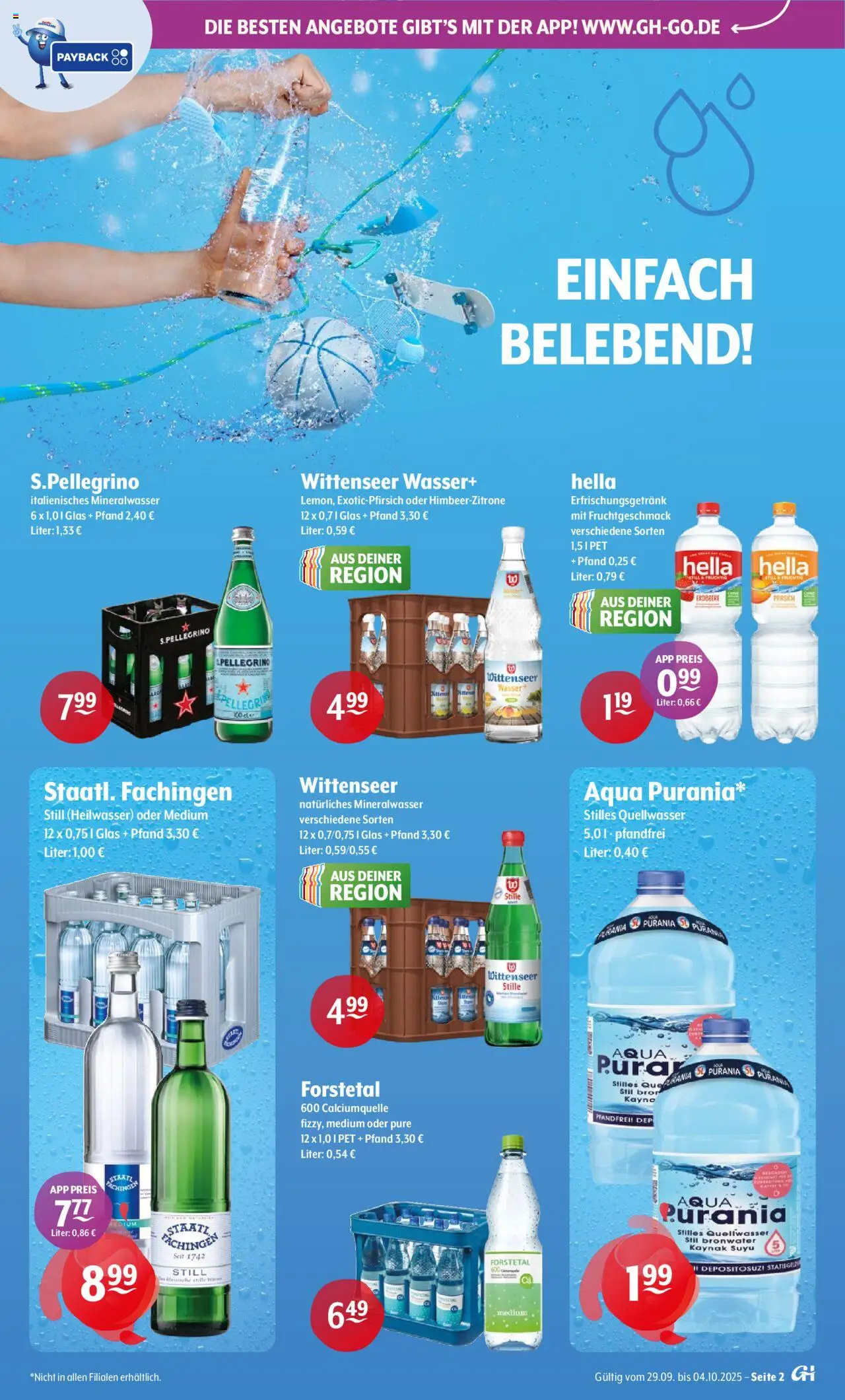 Getränke Hoffmann - Hamburg – gültig ab 29.09.2025 | Seite: 2 | Produkte: Mineralwasser, Wasser, Hella