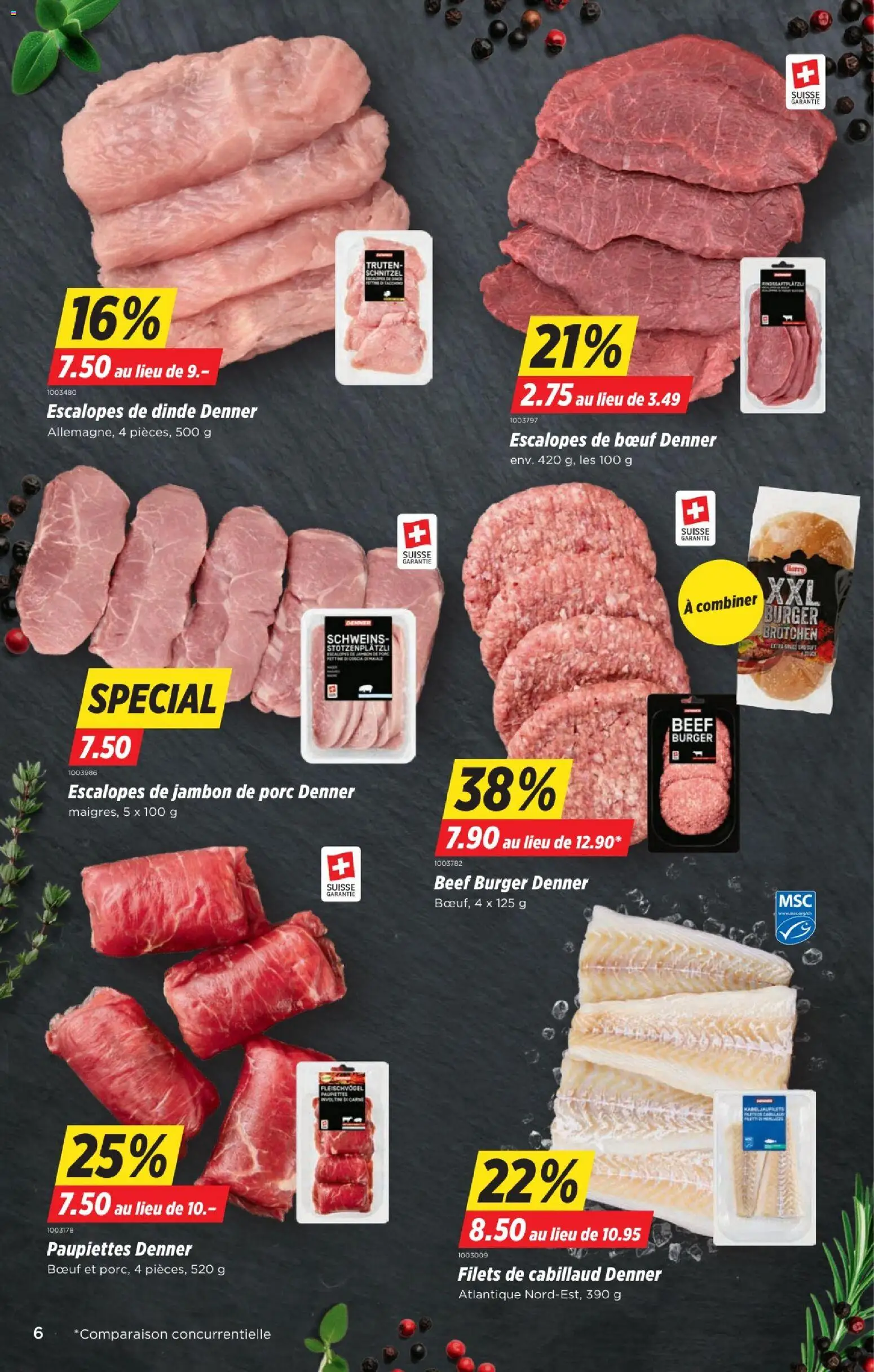 Denner aktionen FR – gültig ab 05.03.2026 | Seite: 6 | Produkte: Burger