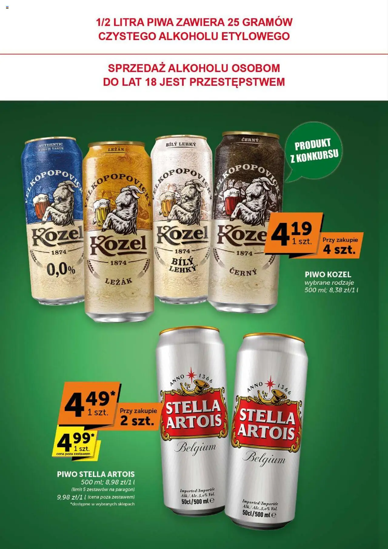 Groszek Gazetka od 07.08.2025 | Strona: 42 | Produkty: Leżak, Piwo, Piwo kozel