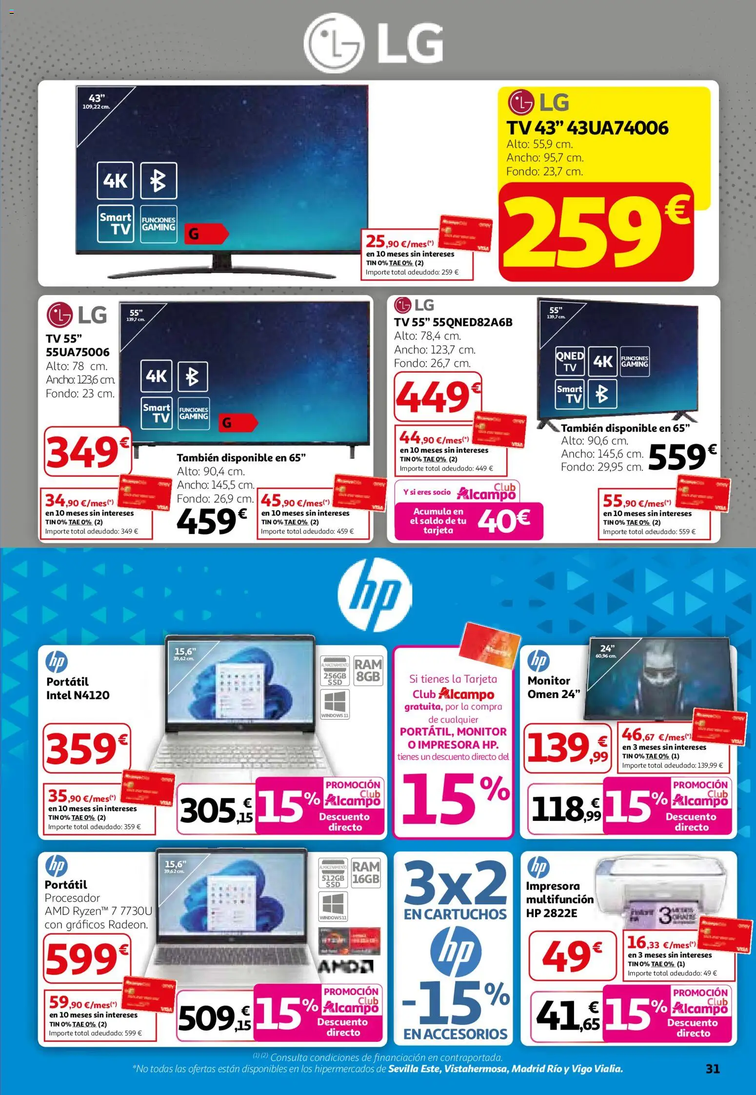 Alcampo - HG Catalán │ válido desde el 26.02.2026 | Página: 31 | Productos: Monitor, Impresora