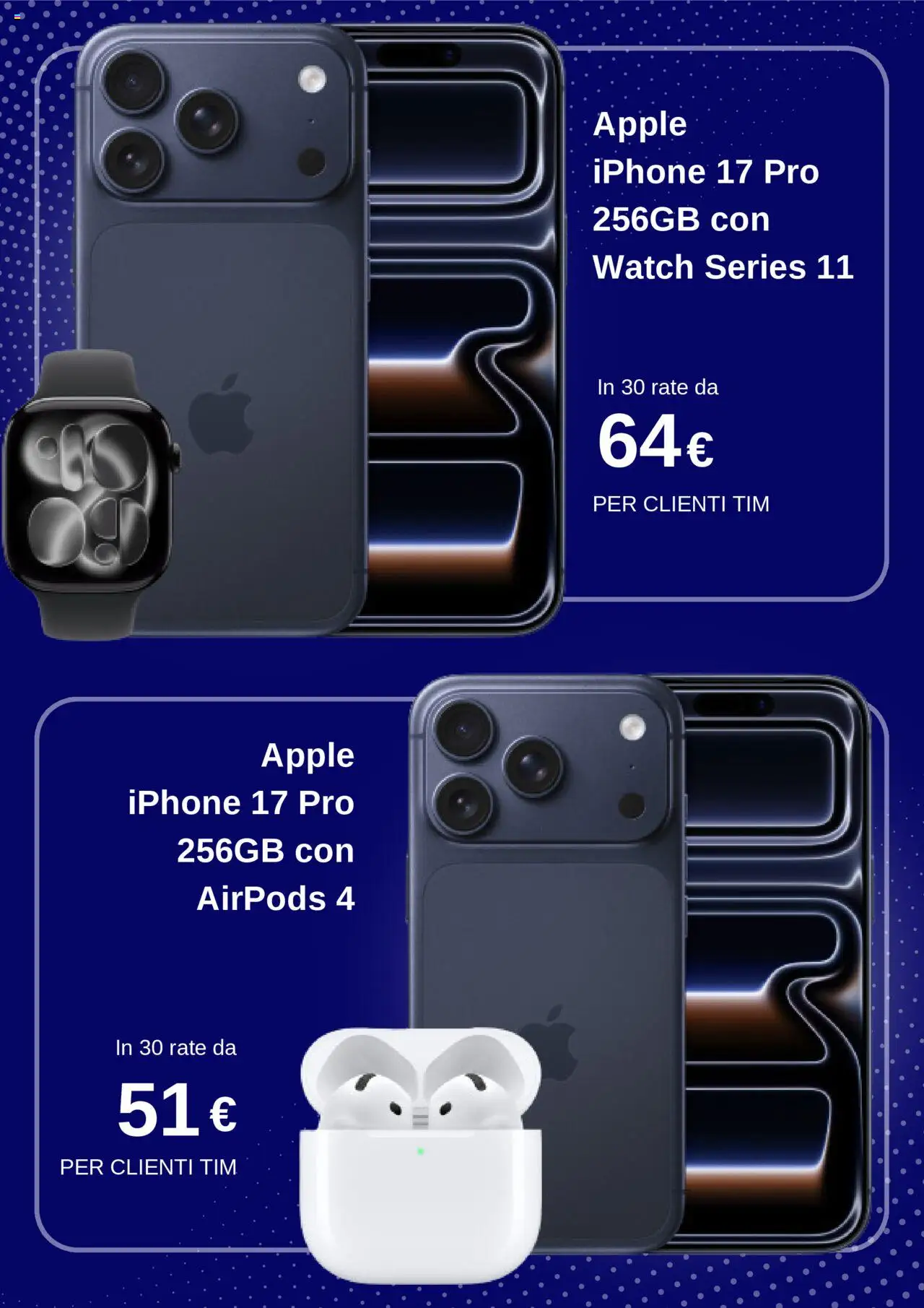 Volantino TIM del 21.09.2025 | Pagina: 3 | Prodotti: Iphone, Airpods