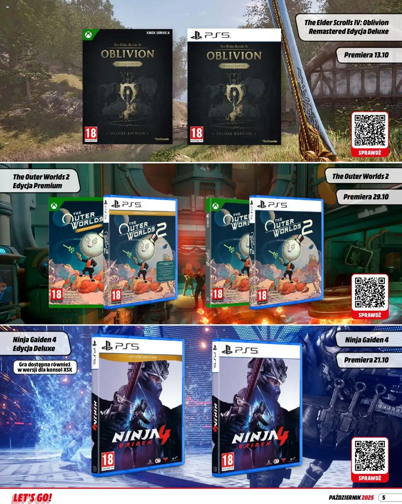 Media Markt promocje od 01.10.2025 | Strona: 5 | Produkty: Xbox, Gra