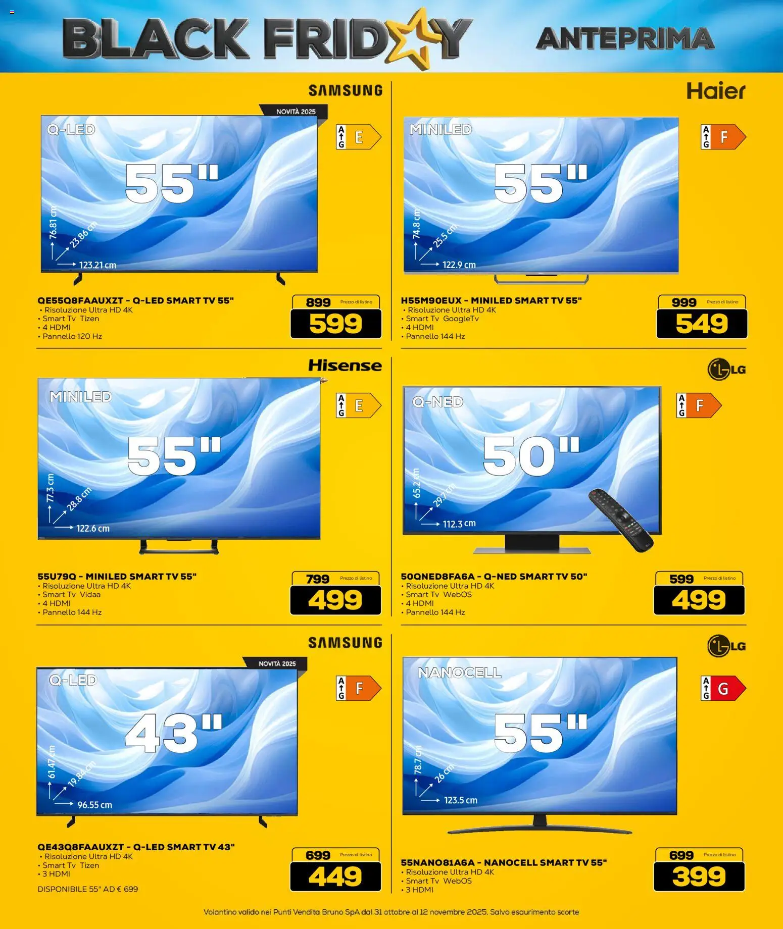 Volantino Euronics del 31.10.2025 | Pagina: 25 | Prodotti: smart TV, TV, Samsung
