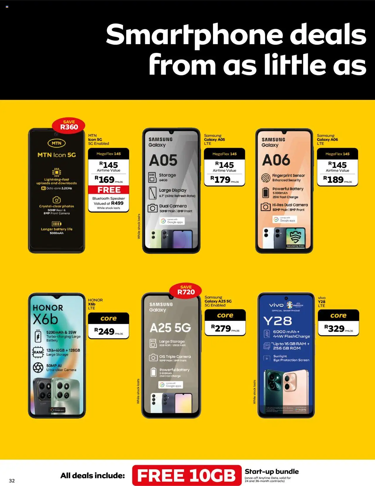 MTN Deals │ valid from 07.06.2025 | Page: 34 | Products: Camera, Speaker, Battery, Stock