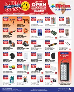 Africa Cash & Carry specials catalogue – valid from 23.04.2026 | Page: 23 | Products: Socket, Light, Pipe, Tape