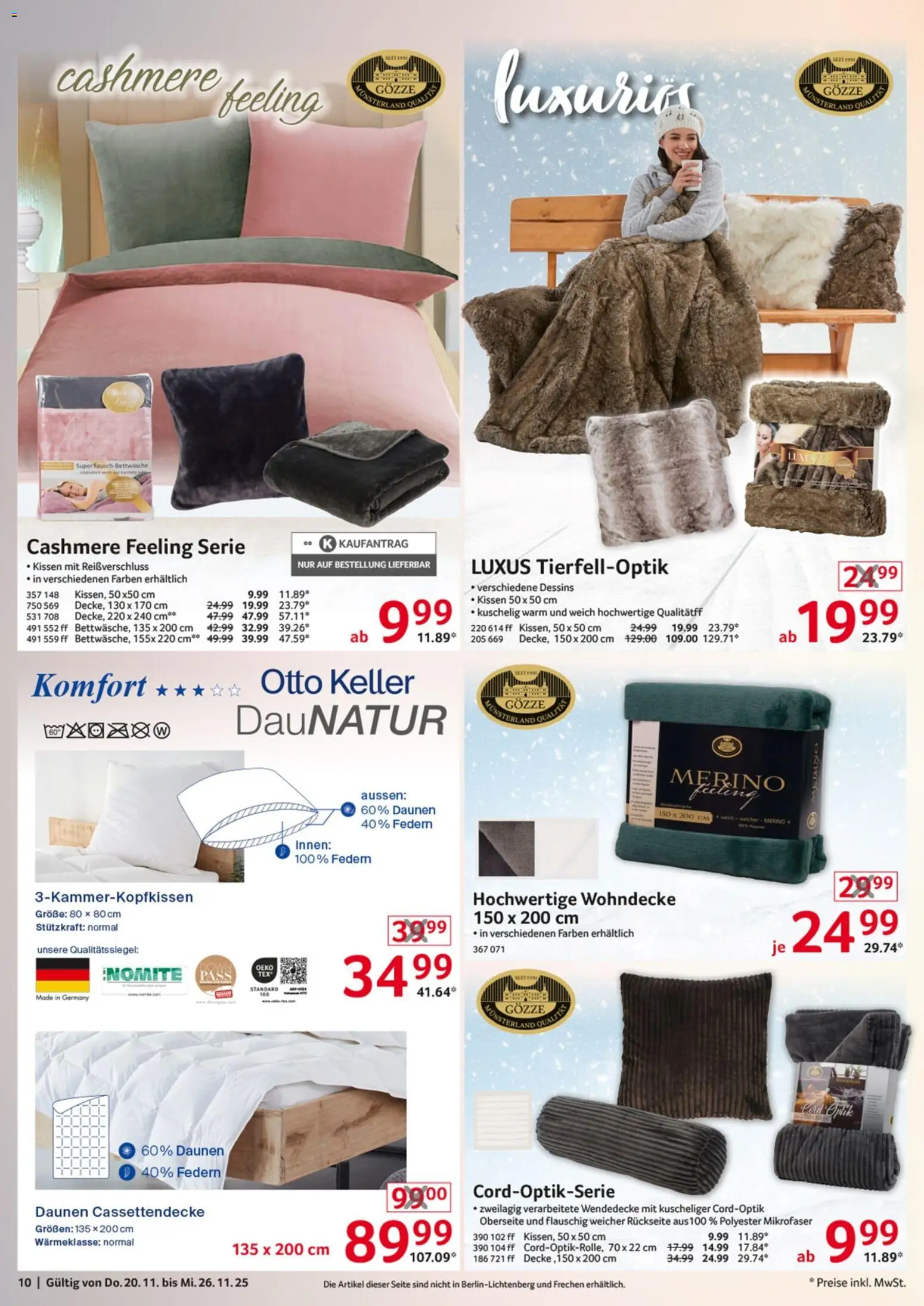 Selgros  Non Food – gültig ab 20.11.2025 | Seite: 10 | Produkte: Kissen