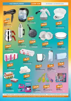 Çağrı Market Katalog - 26.07.2025 tarihinden itibaren geçerlidir | Sayfa: 16 | Ürünler: Kaşe, Makyaj çantası, Termos, Tepsi