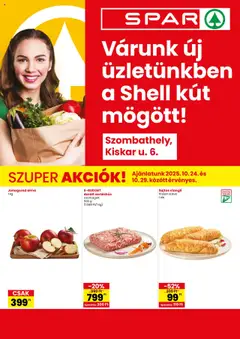 Spar Szombathely üzlet megújulás - amely érvényes a következő dátumtól: 24.10.2025