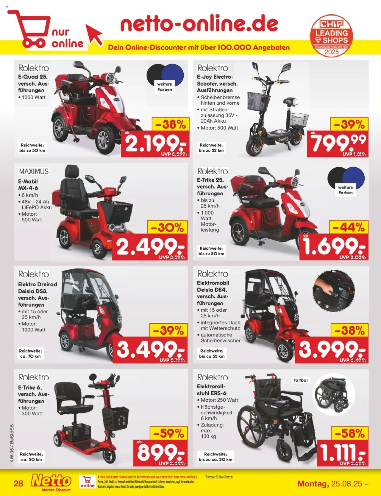 Netto Marken-Discount Prospekt 	 - gültig ab dem 25.08.2025 | Seite: 42 | Produkte: Stuhl