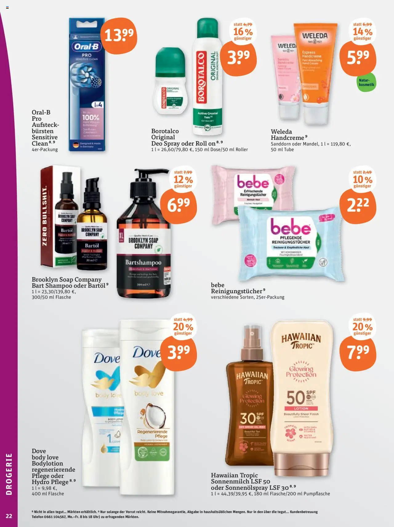 Tegut - Thüringen - gültig ab dem 28.07.2025 | Seite: 24 | Produkte: Shampoo, Handcreme, Reinigungstücher, Telefon