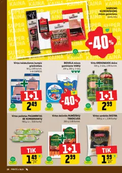 IKI leidinys galioja nuo 27.04.2026 | Puslapis: 28 | Prekių: Sardelės, Dešrelės, Kumpis, Dešra