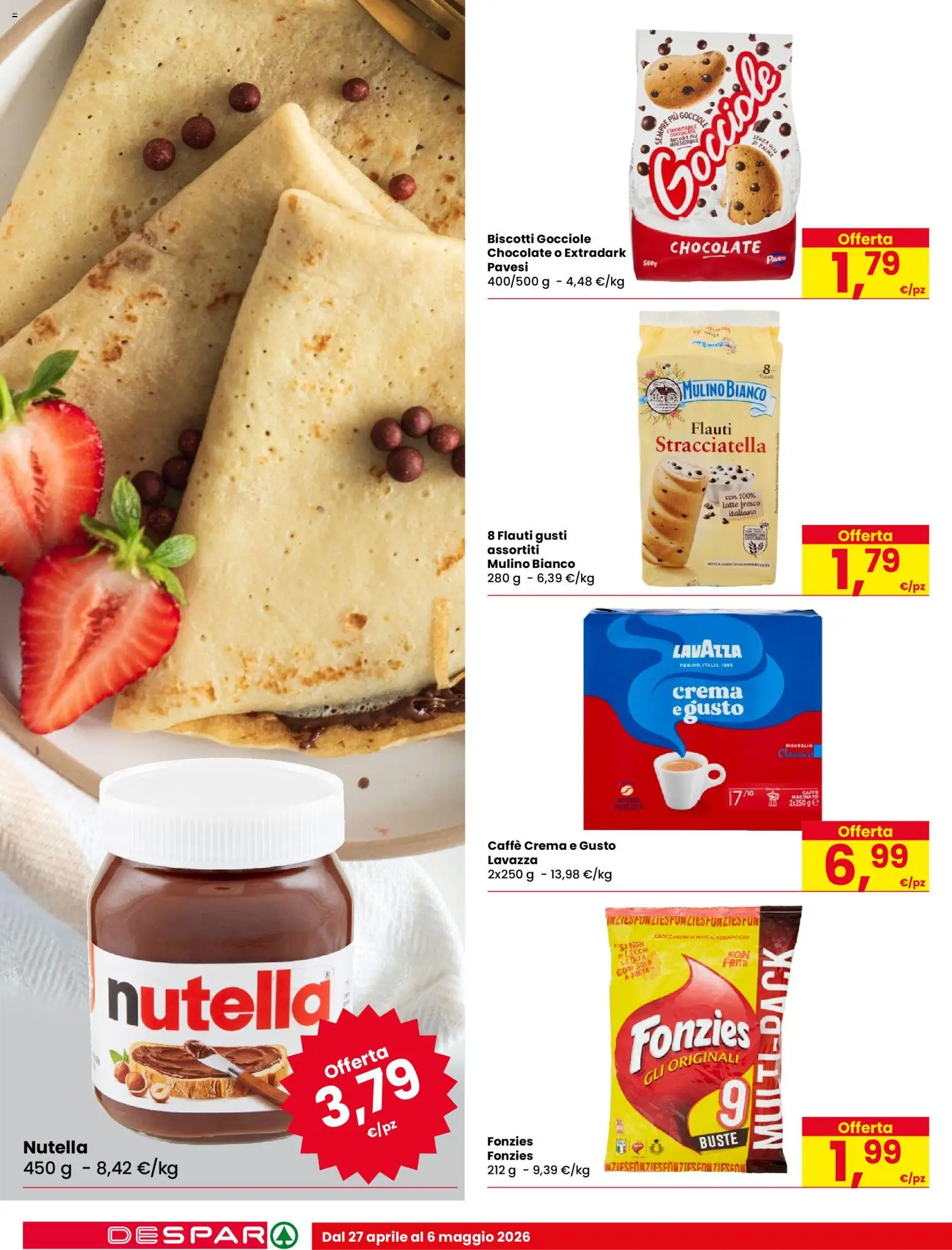 Volantino Despar del 27.04.2026 | Pagina: 12 | Prodotti: Latte, Olio, Lavazza, Stracciatella