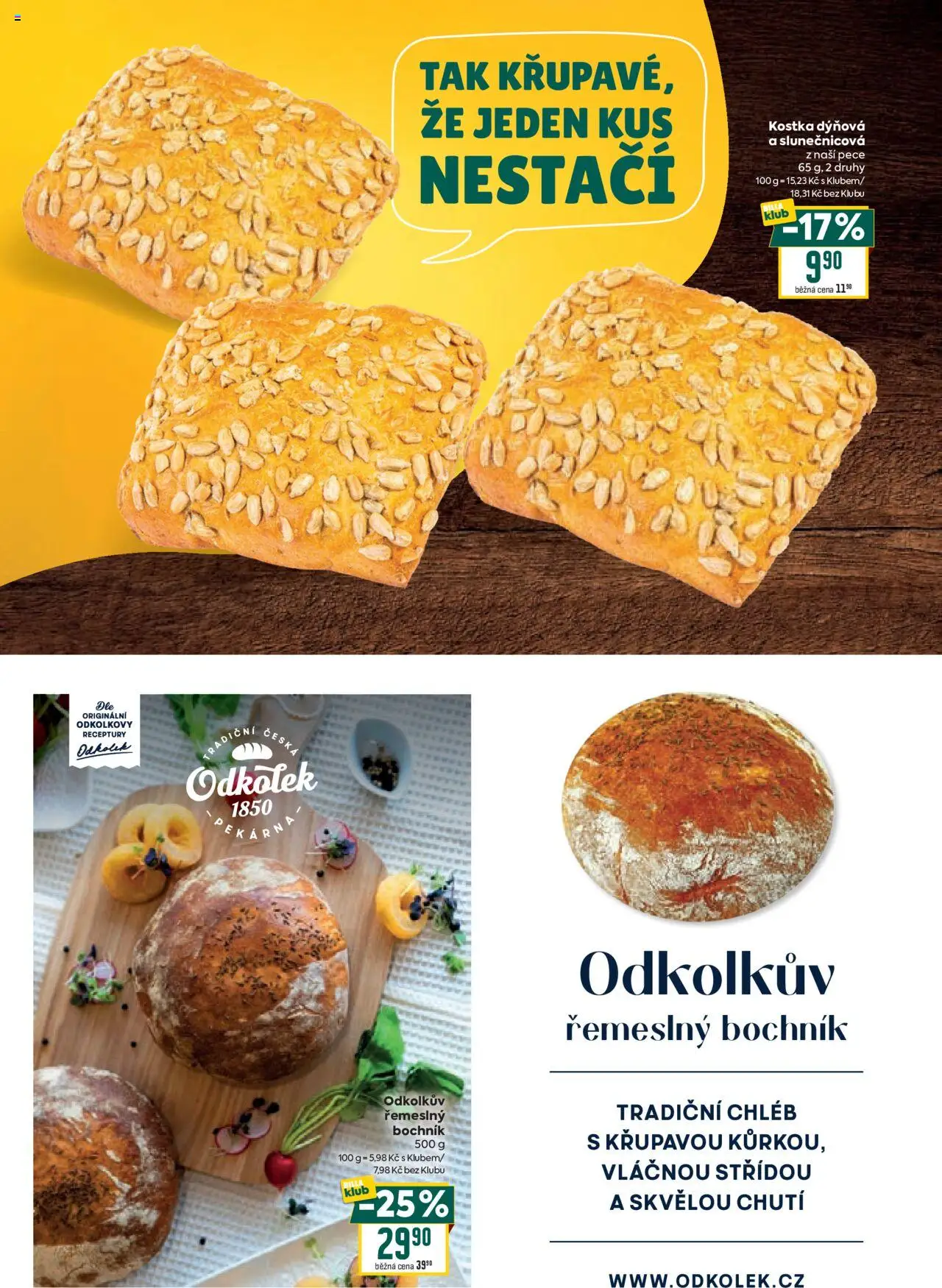 Billa leták - Partneři od 13.08.2025 | Strana: 2 | Produkty: Chléb
