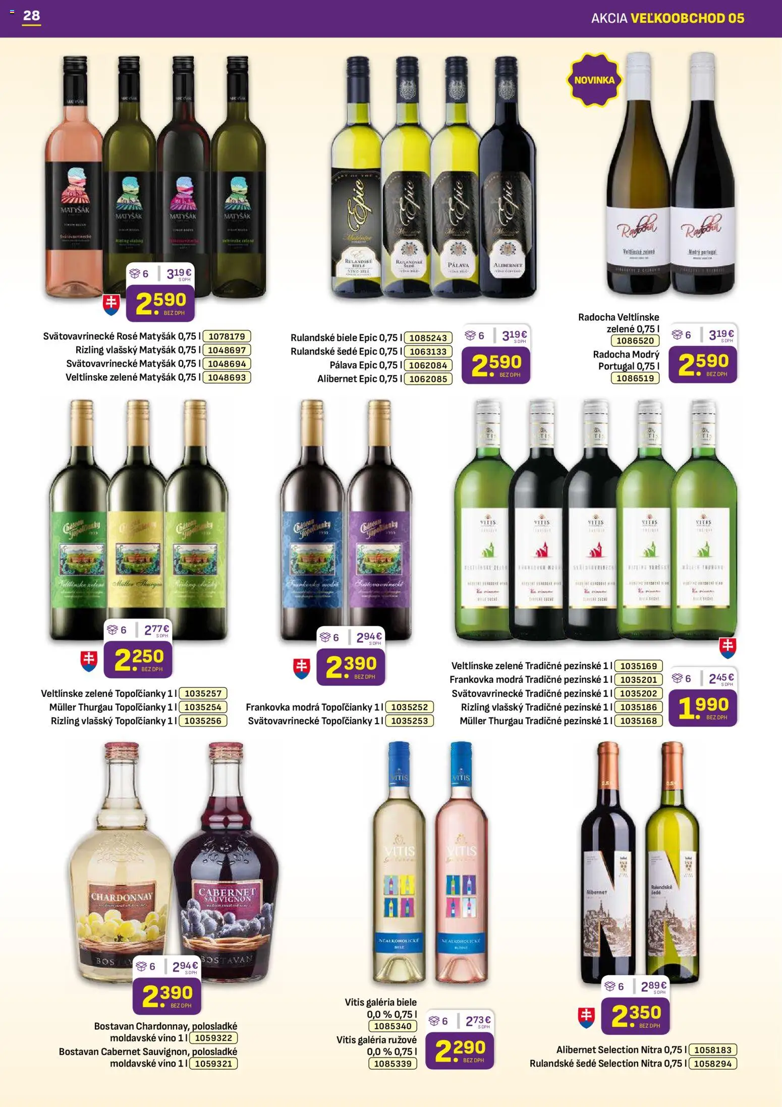 Nové Libex akcie – leták je platný od 02.03.2026 | Strana: 28 | Produkty: Víno