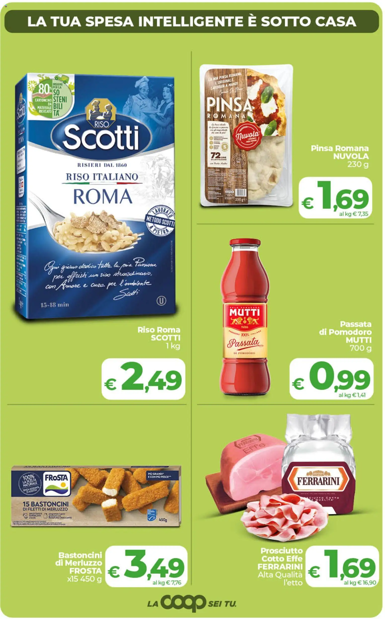 Volantino COOP del 24.02.2026 | Pagina: 3 | Prodotti: Pesce, Merluzzo, Prosciutto, Mutti