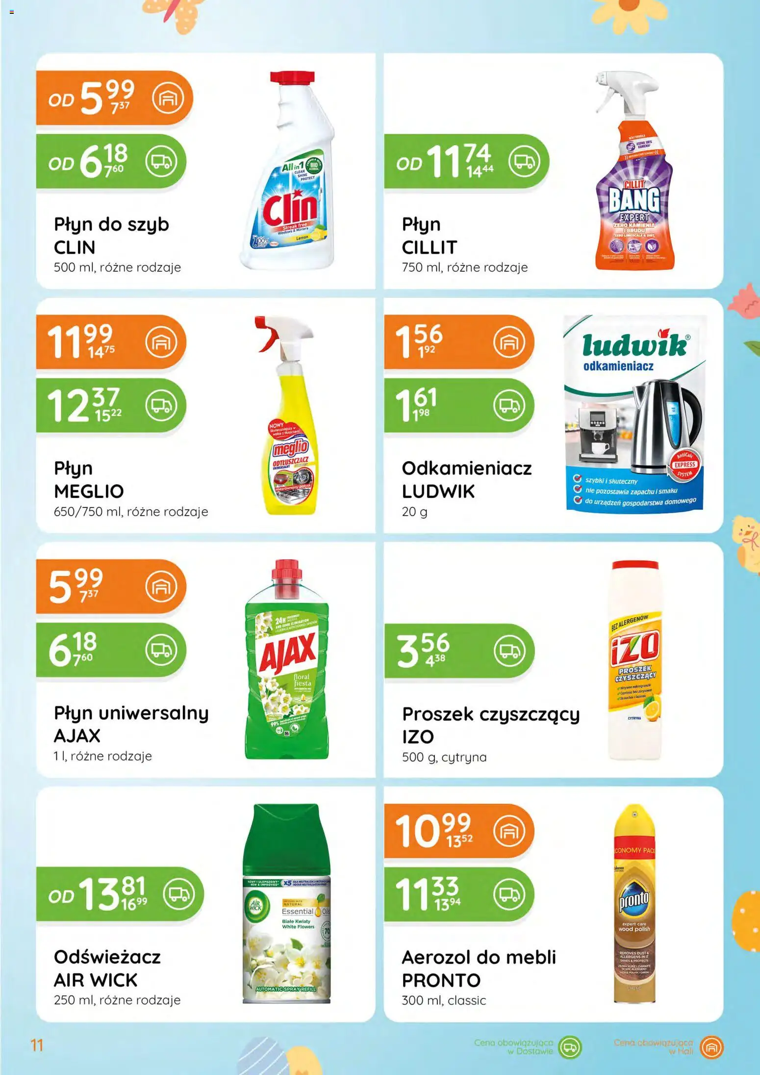 Eurocash gazetka - Katalog Chemiczny od 05.03.2026 | Strona: 11 | Produkty: Cytryna, Meglio, Odświeżacz, Płyn do szyb Clin