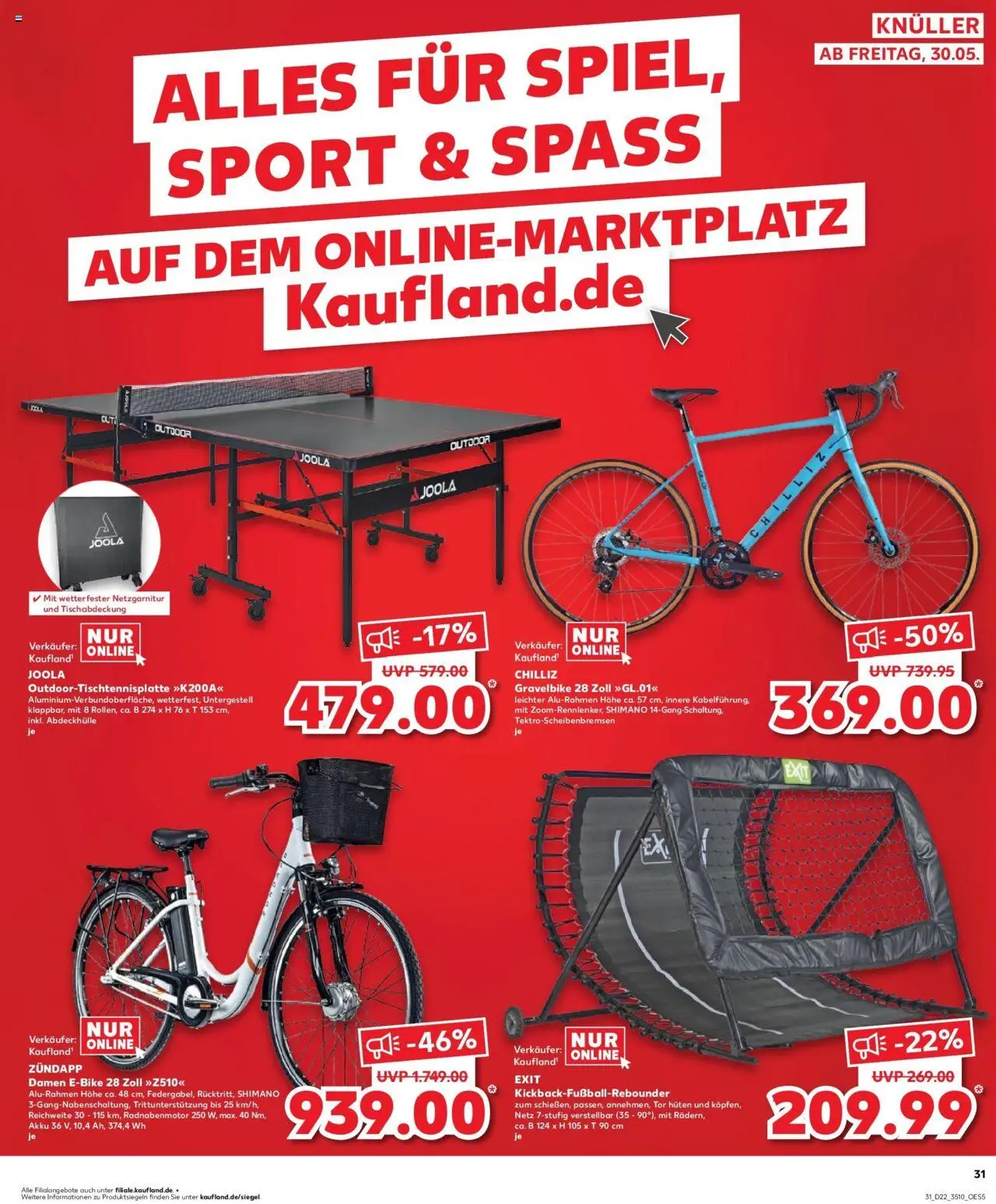 Kaufland prospekt Berlin	 - gültig ab dem 29.05.2025 | Seite: 31 | Produkte: E-Bike, Football