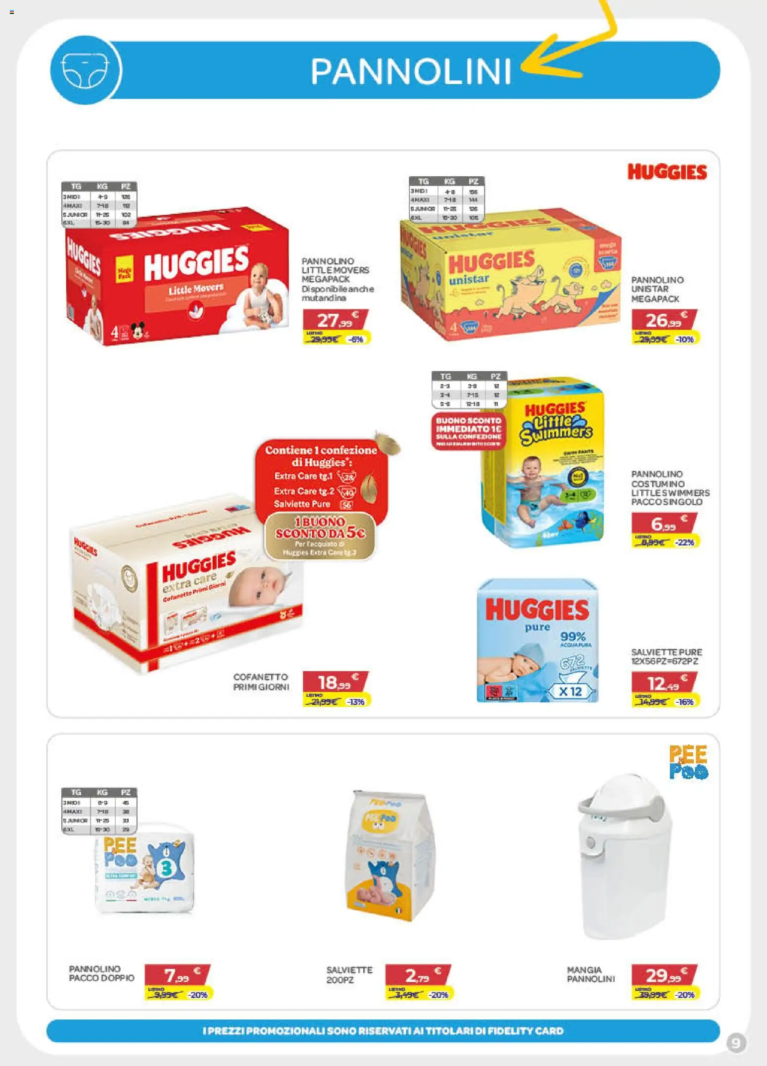 Volantino Bimbo store del 02.04.2026 | Pagina: 9 | Prodotti: Pannolini