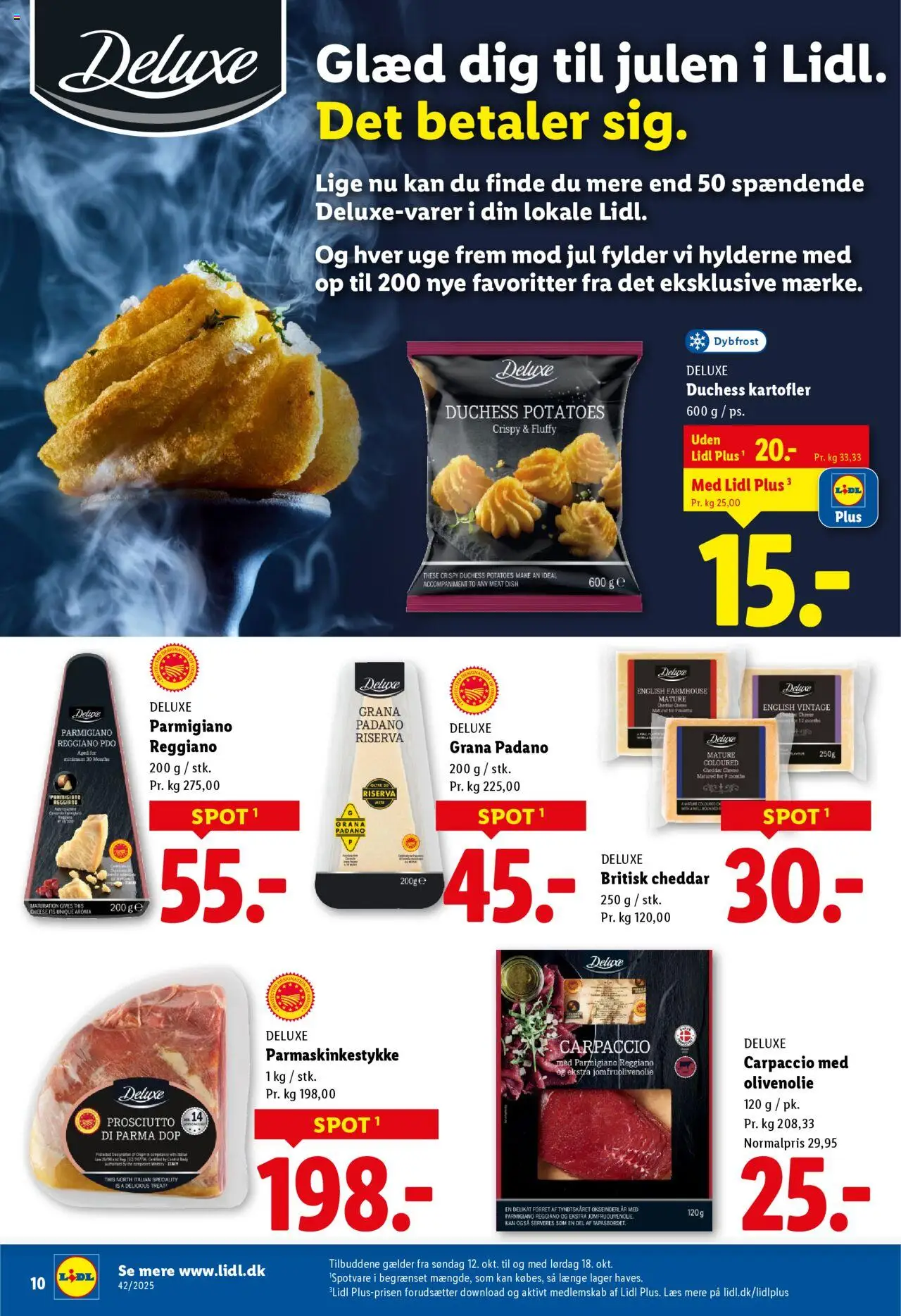 Lidl tilbudsavis – gyldig fra 12.10.2025 | Side: 24 | Produkter: Cheddar, Kartofler, Is, Olivenolie