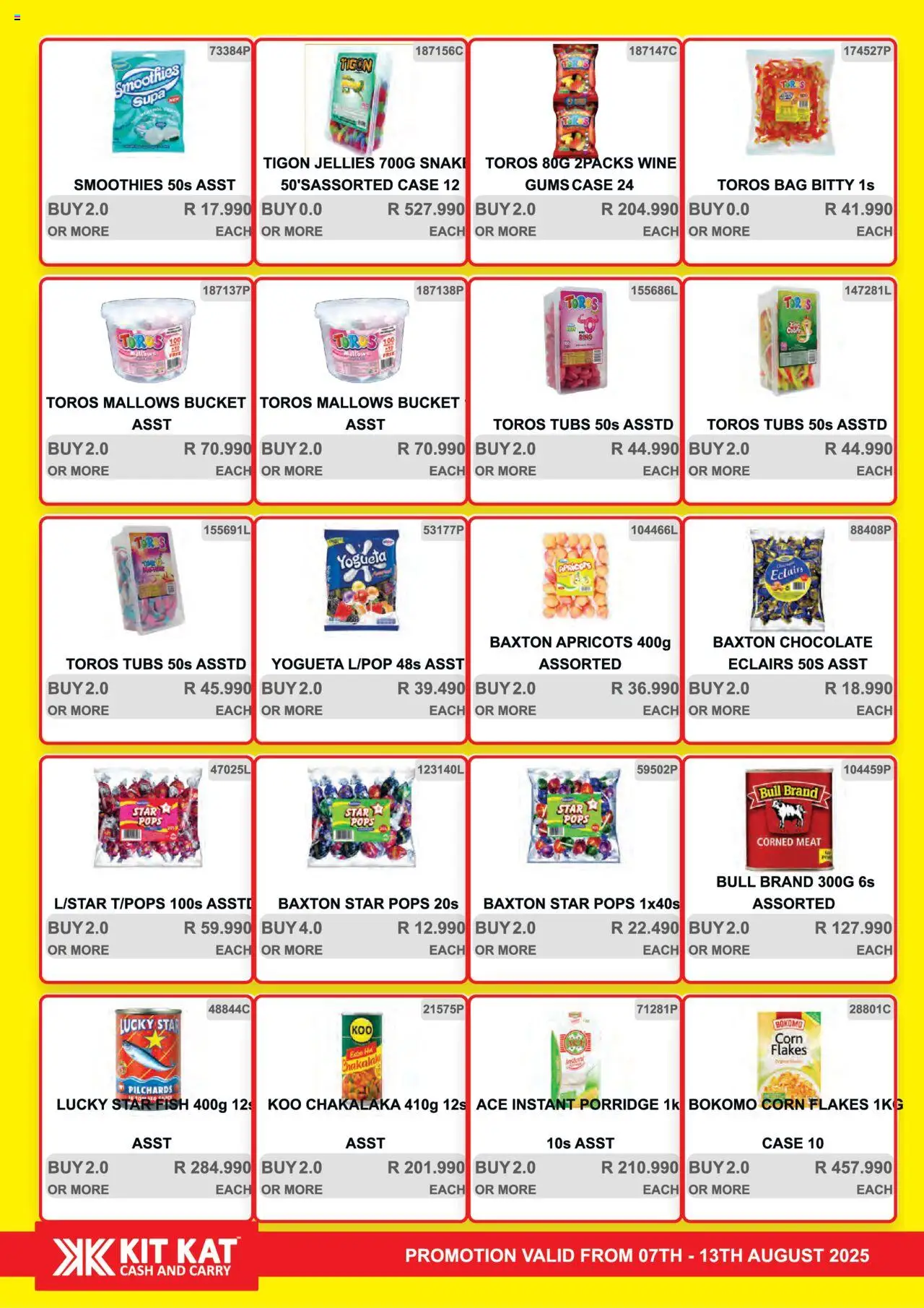 KIT KAT Cash & Carry Weekly Traders Special │ valid from 07.08.2025 | Page: 4 | Products: Chocolate, Wine, Fish, Flakes