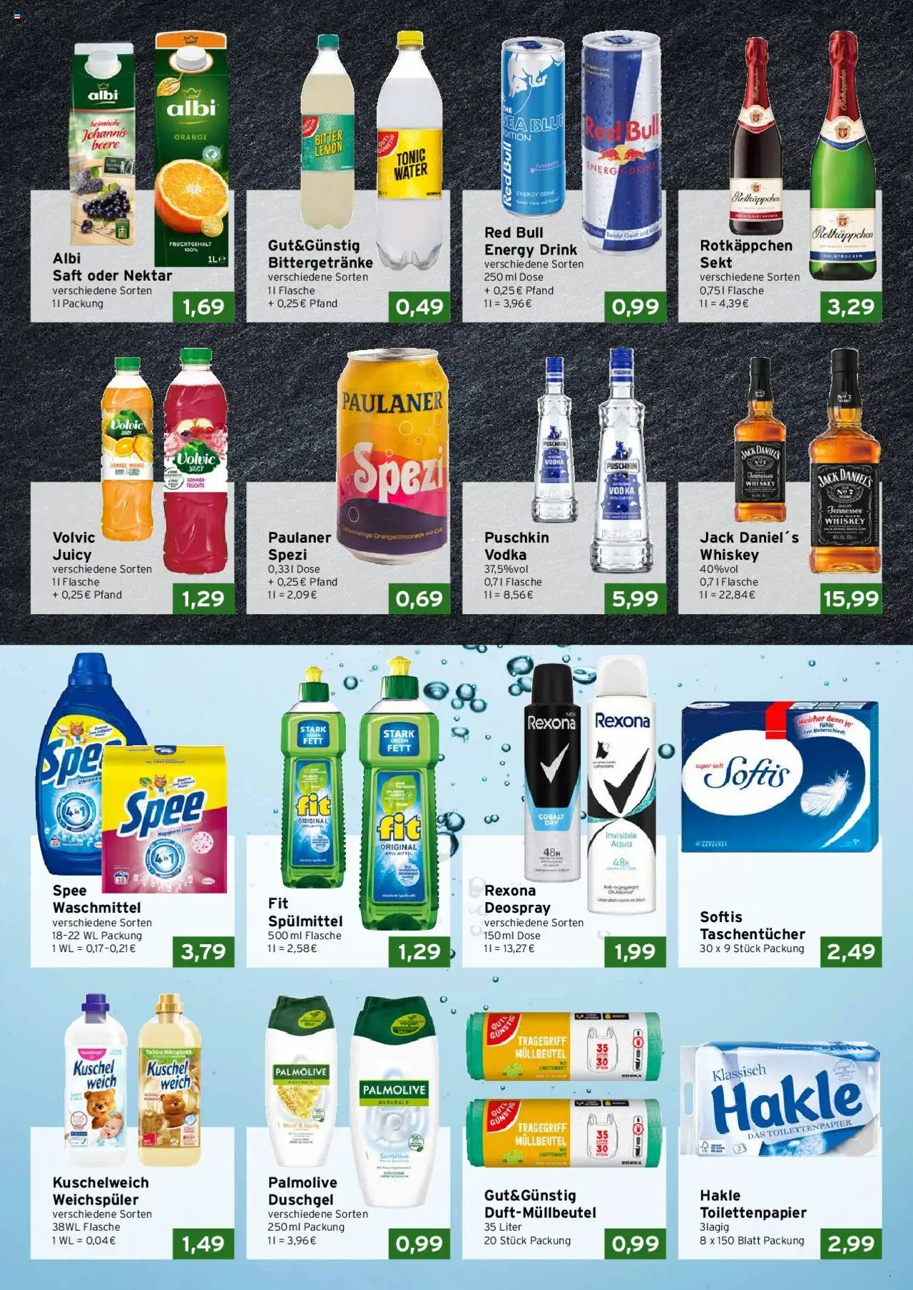 CAP Markt Prospekt 	 - gültig ab dem 25.08.2025 | Seite: 3 | Produkte: Spee, Weichspüler, Deospray, Rotkäppchen