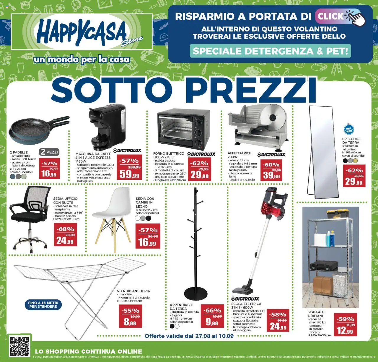 Volantino Happy Casa del 27.08.2025 | Pagina: 1 | Prodotti: Spazzola, Cavo, Alluminio, Terra