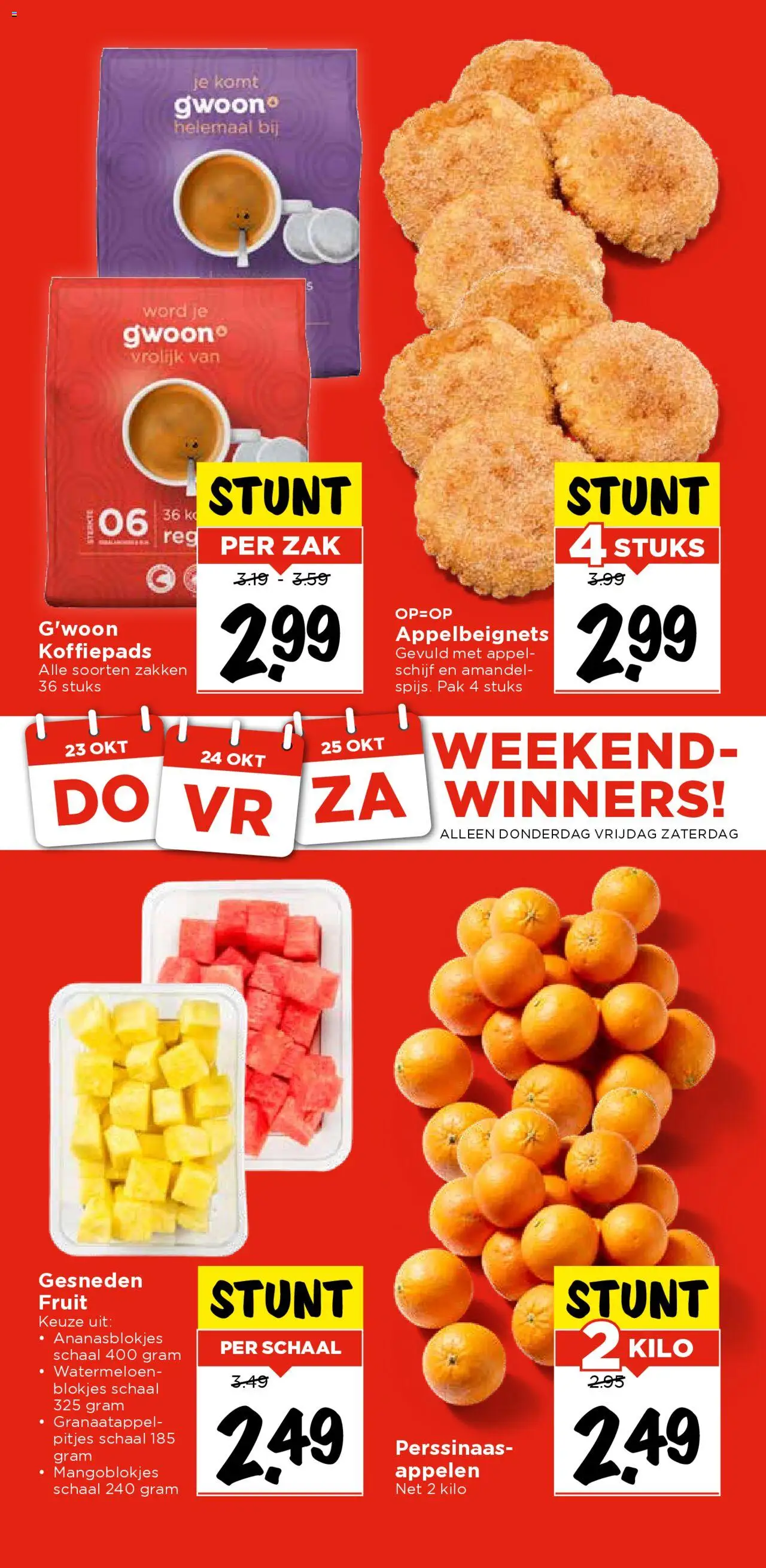 {H1} | Pagina: 42 | Producten: Koffiepads, Schaal, Fruit, Appel
