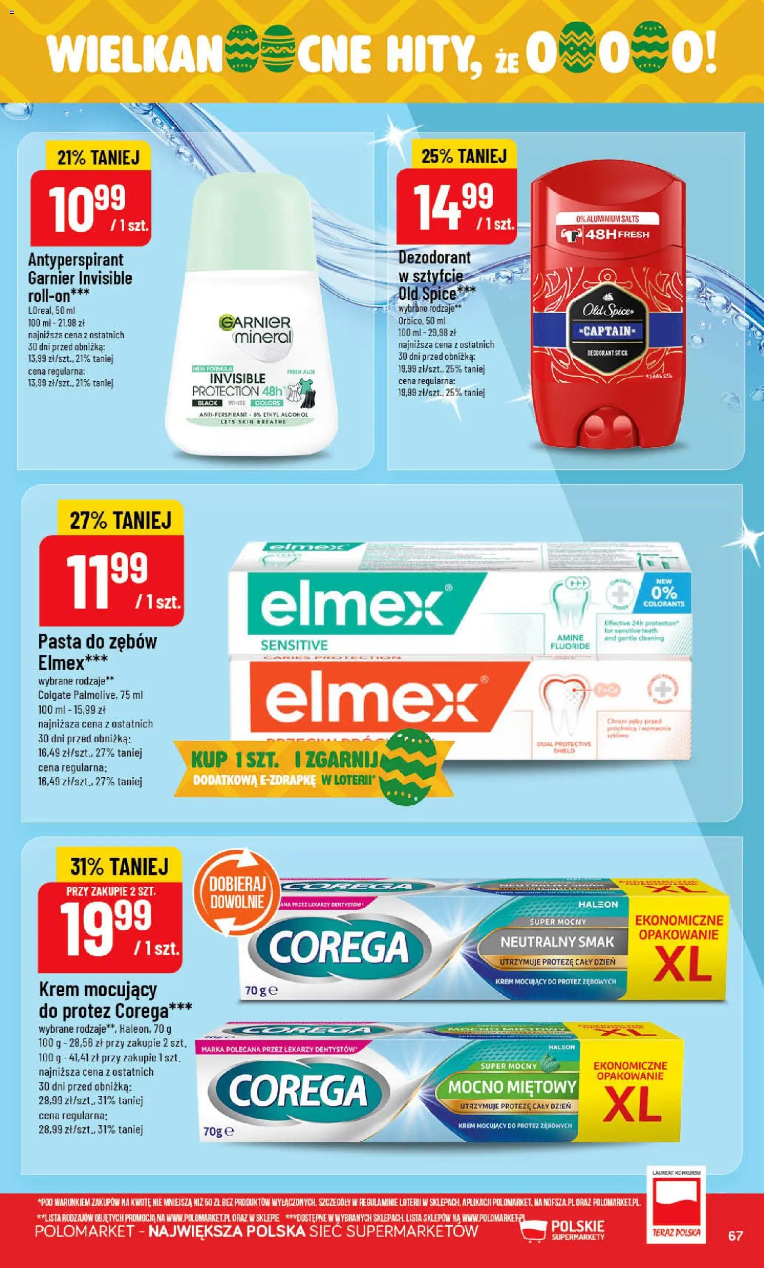 POLOmarket gazetka od 25.03.2026 | Strona: 67 | Produkty: Krem, Dezodorant, Antyperspirant, Old spice