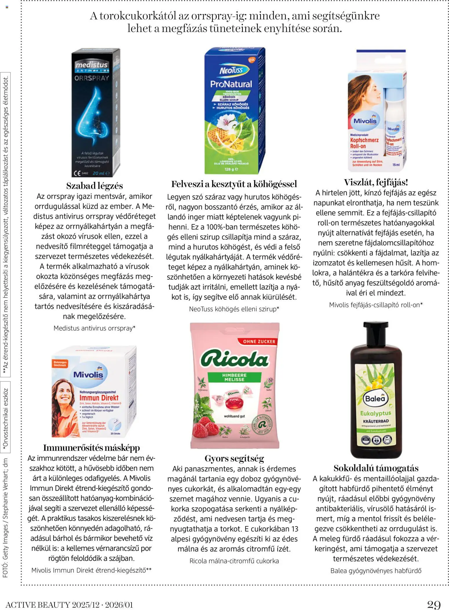 DM Drogerie Markt akciós ujság - amely érvényes a következő dátumtól: 18.12.2025 | Oldal: 29 | Termékek: Vitamin d, Kakukkfű, Doboz, Cukorka