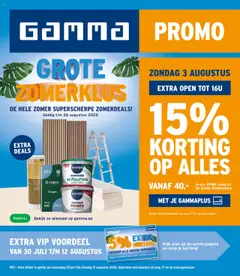GAMMA folder - Voorbeeld van een folder van GAMMA, geldig van 30.07.2025