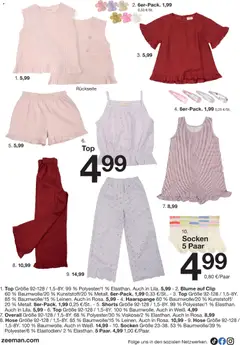 Zeeman Prospekt 	 ab 21.03.2026 gültig | Seite: 18 | Produkte: Top, Hose, Overall, Socken