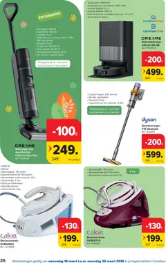 Carrefour folder week 12 - Voorbeeld van een folder van Carrefour, geldig van 18.03.2026 | Pagina: 26 | Producten: Gewicht, Stofzuiger, Batterij