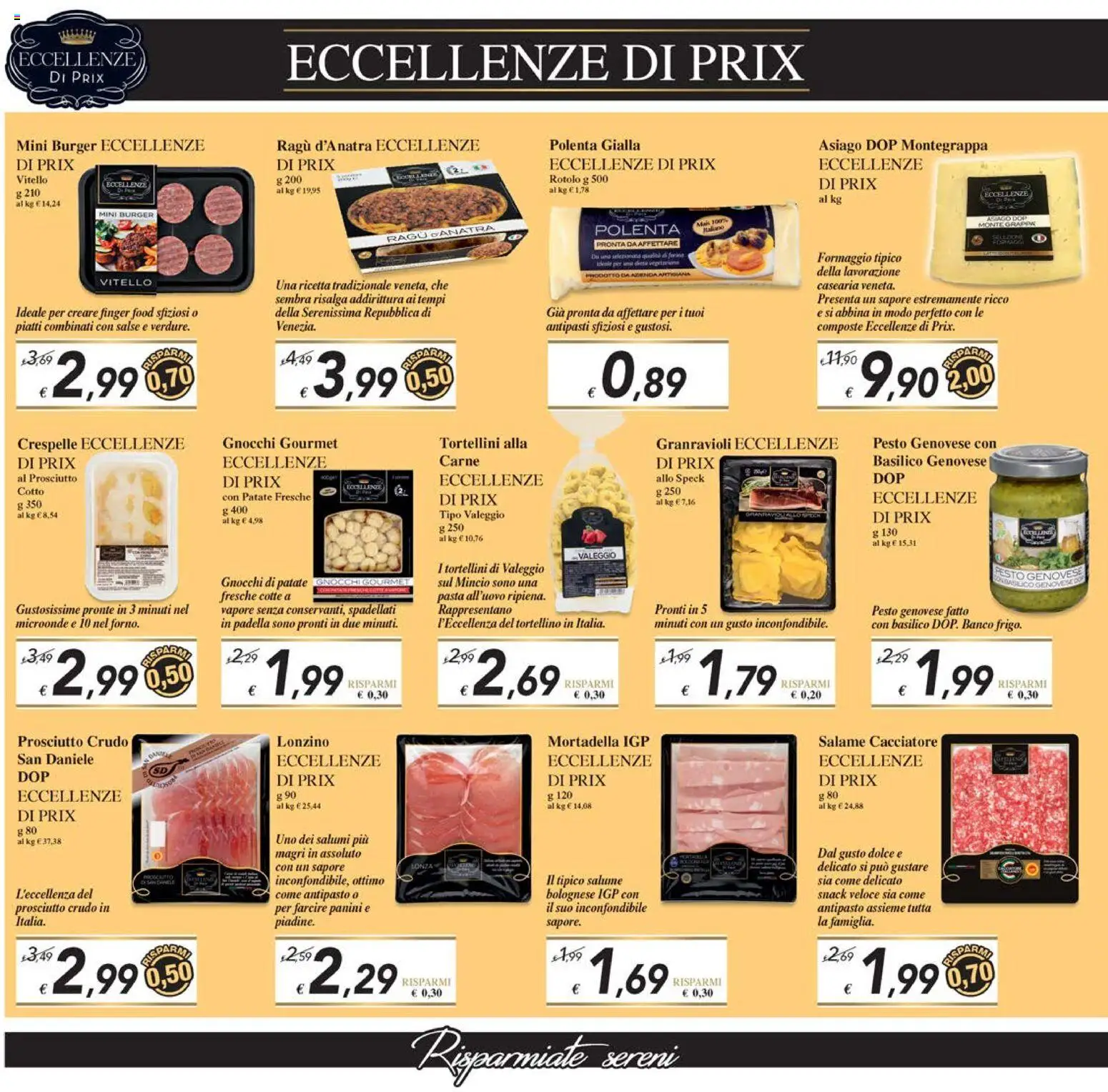 Volantino Prix del 07.11.2025 | Pagina: 8 | Prodotti: Speck, Microonde, Pasta, Pesto