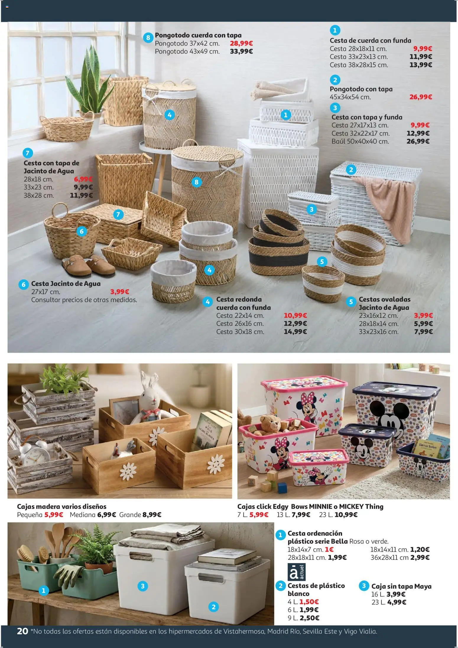 Alcampo - HG Blanco │ válido desde el 09.01.2026 | Página: 20 | Productos: Funda, Caja, Cesta