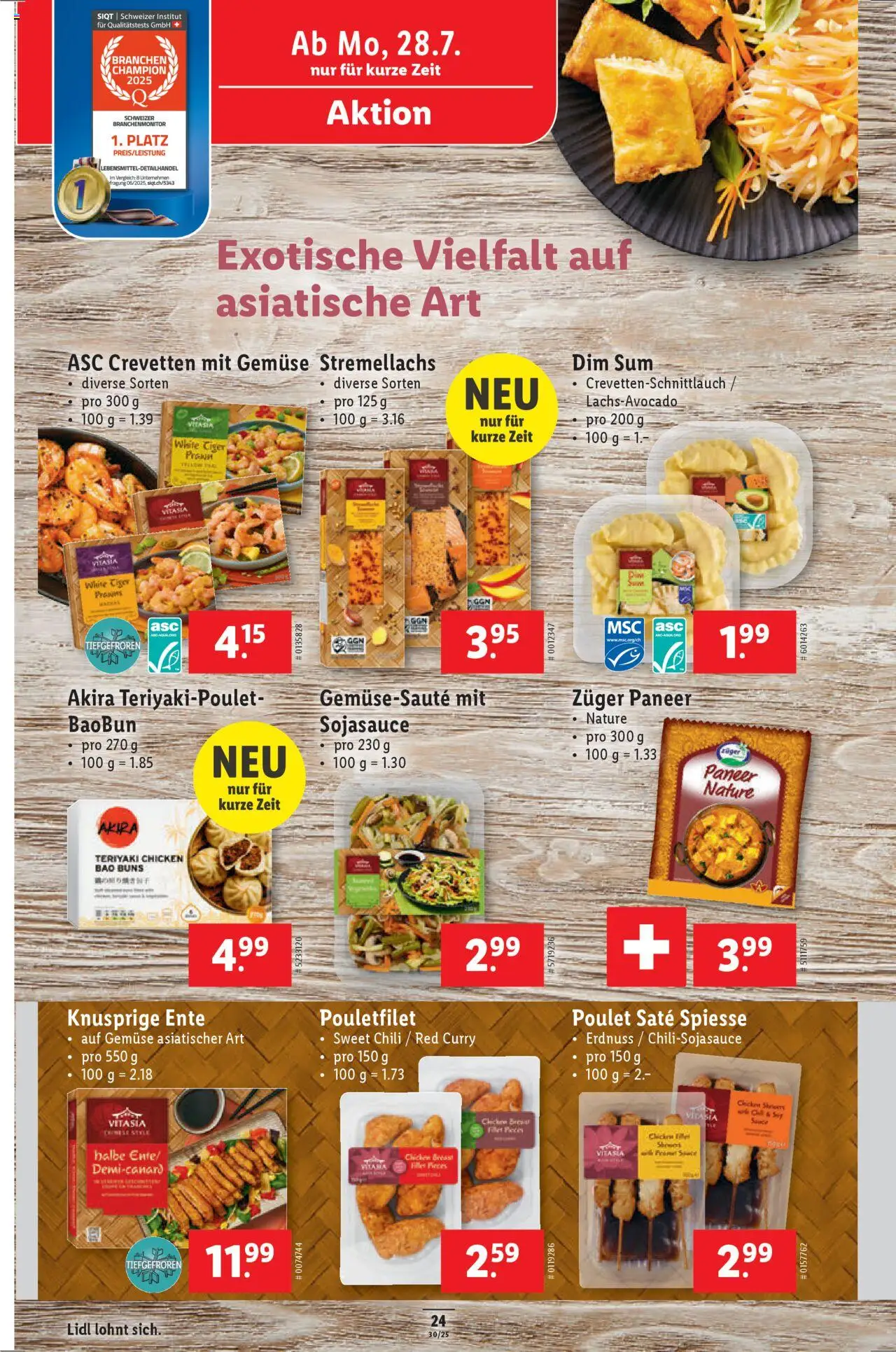Lidl Aktionen ab 24.07.2025 | Seite: 26 | Produkte: Bad, Spieße, Chili, Gemüse